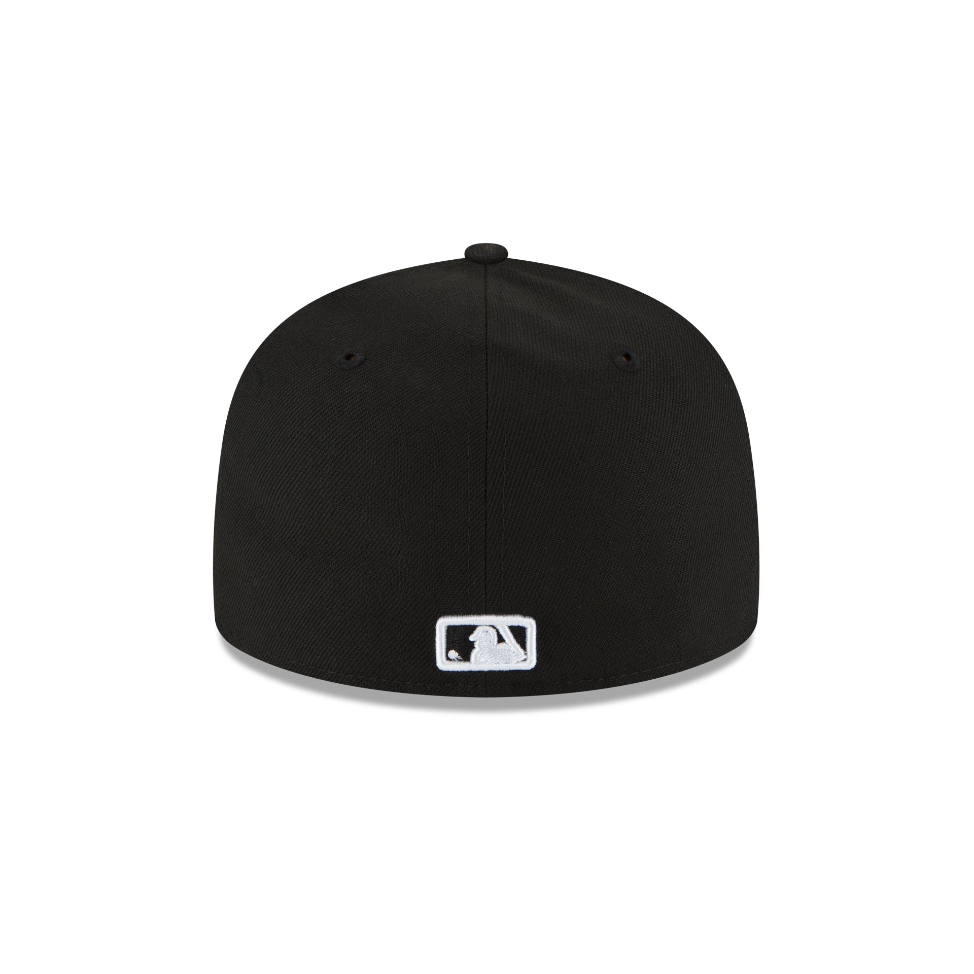 New York Yankees Black and White Basic 59FIFTY Fitted Hat - Image 6