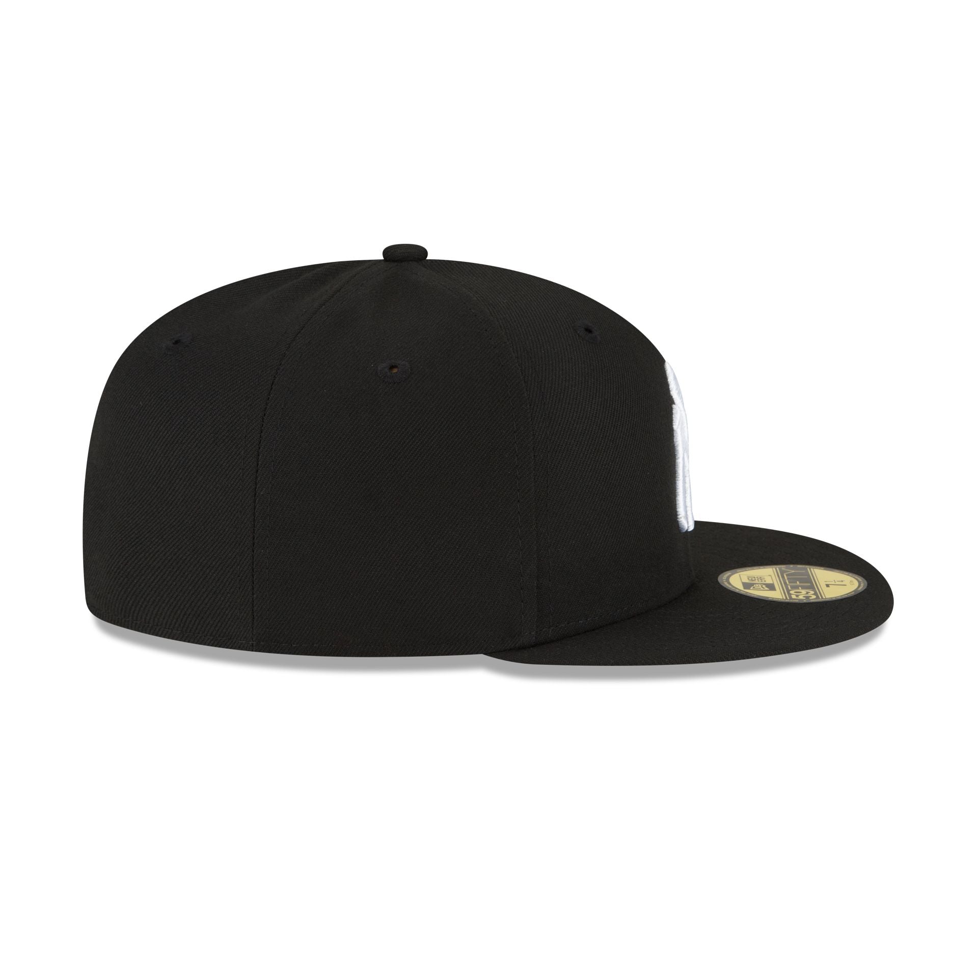 New York Yankees Black and White Basic 59FIFTY Fitted Hat - Image 5