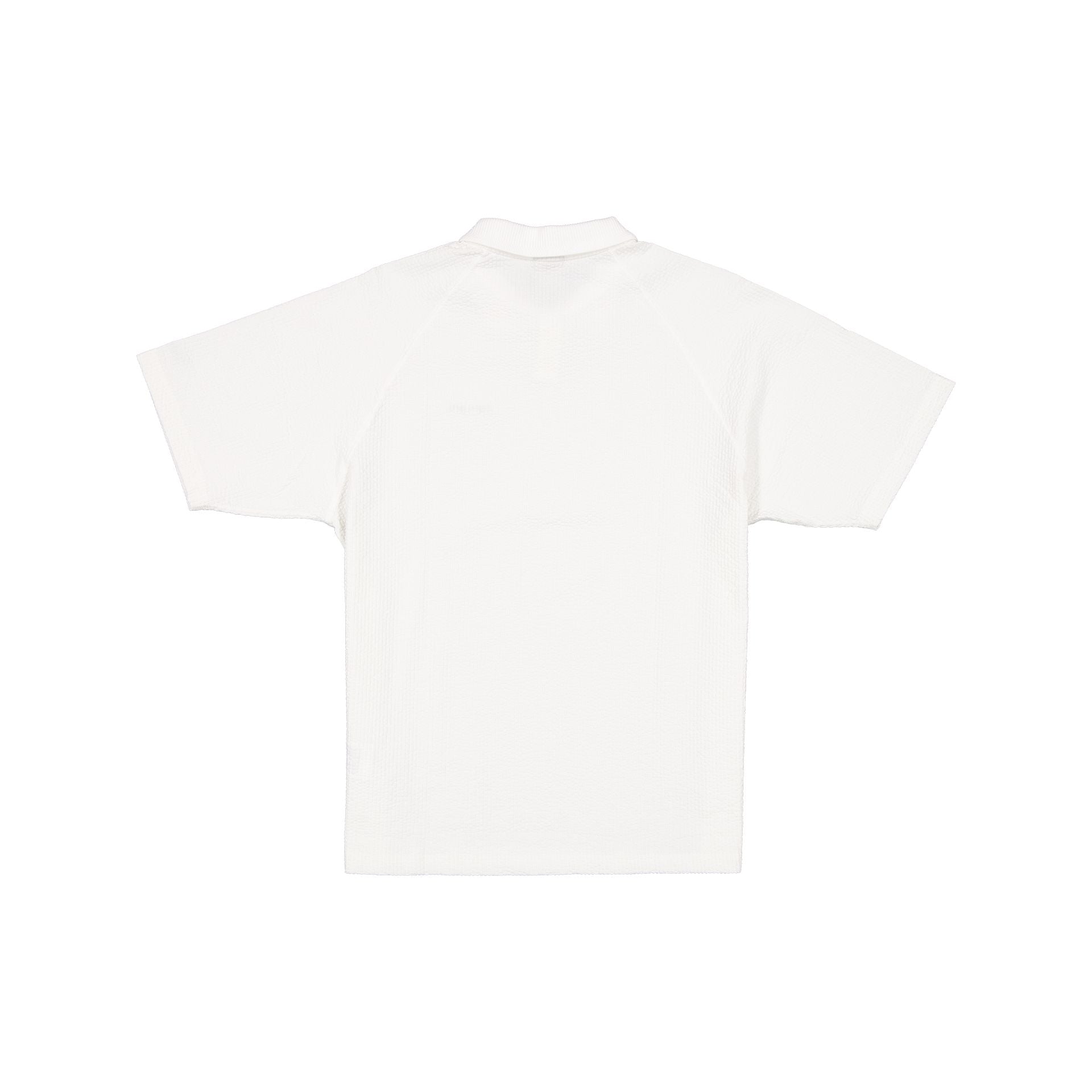 New Era Cap Black Label Crinkle Cream Polo Shirt - Image 2
