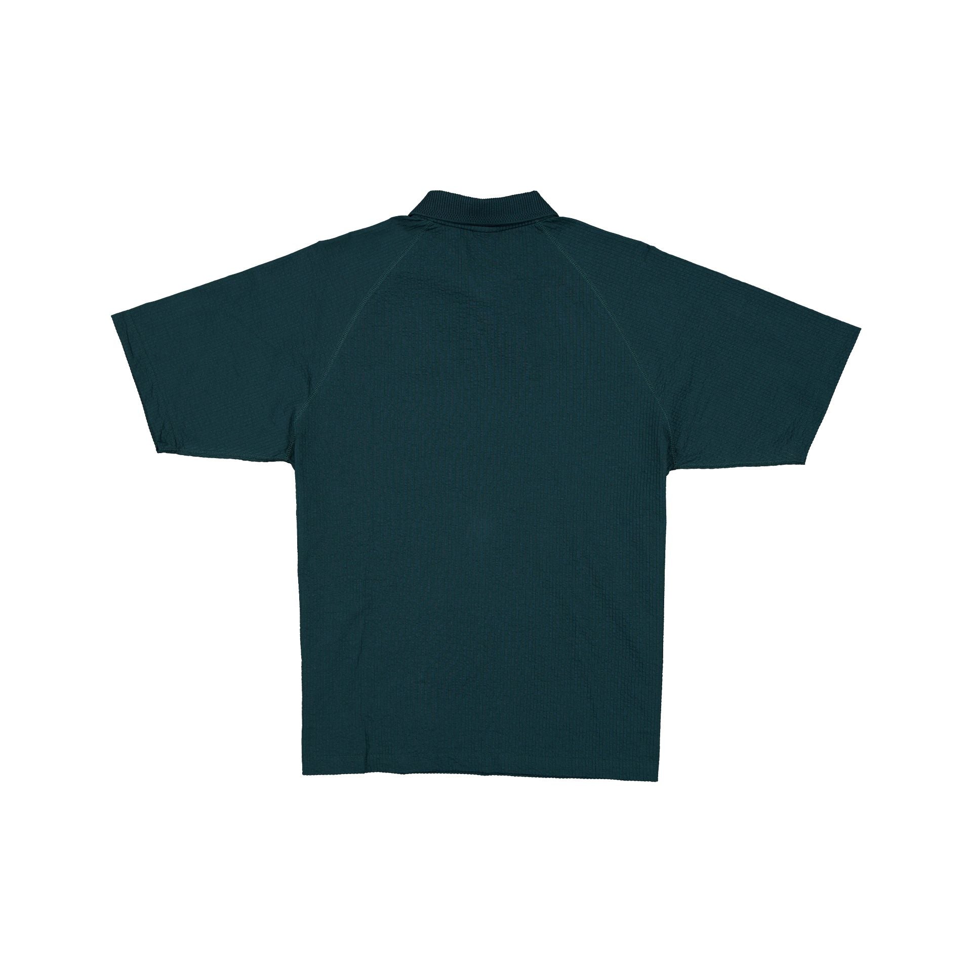 New Era Cap Black Label Crinkle Dark Green Polo Shirt - Image 2