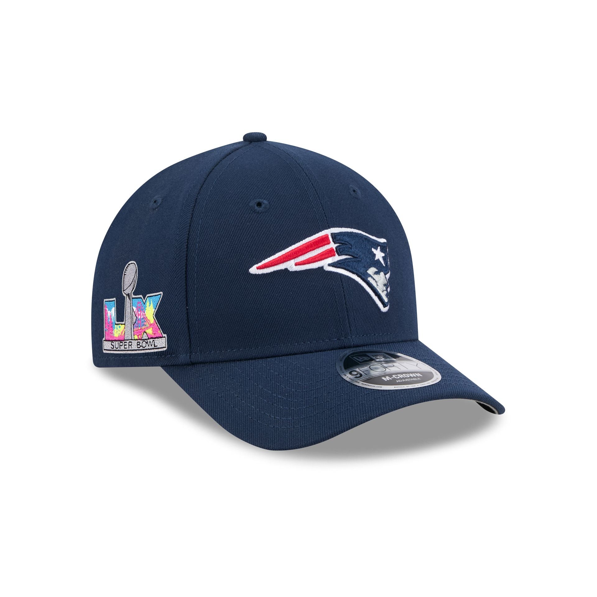 New England Patriots Super Bowl LX Participation Sidepatch 9FORTY M-Cr