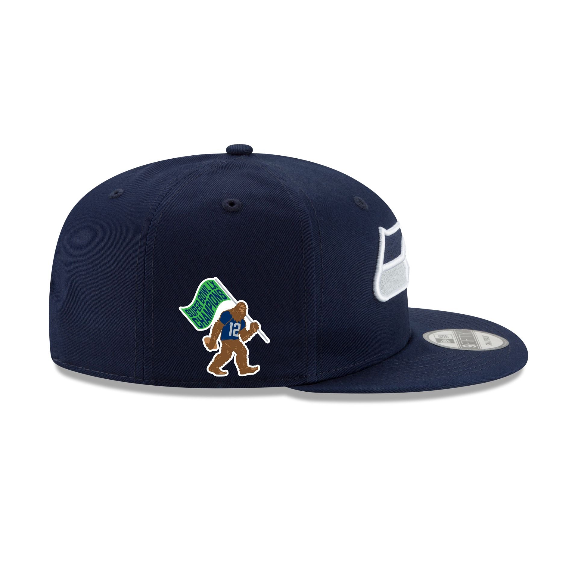 Seattle Seahawks Super Bowl LX Champions Sasquatch Sidepatch 9FIFTY Snapback Hat - Image 4