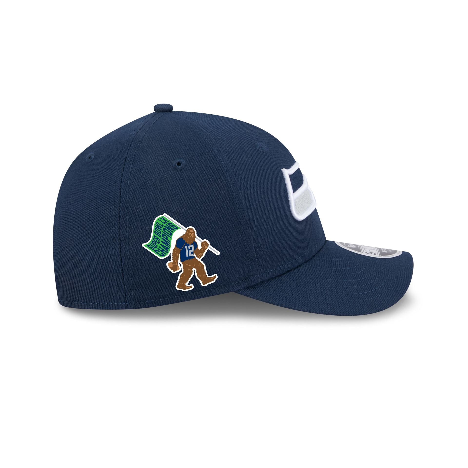 Seattle Seahawks Super Bowl LX Champions Sasquatch Sidepatch 9FORTY M-Crown Snapback Hat - Image 4