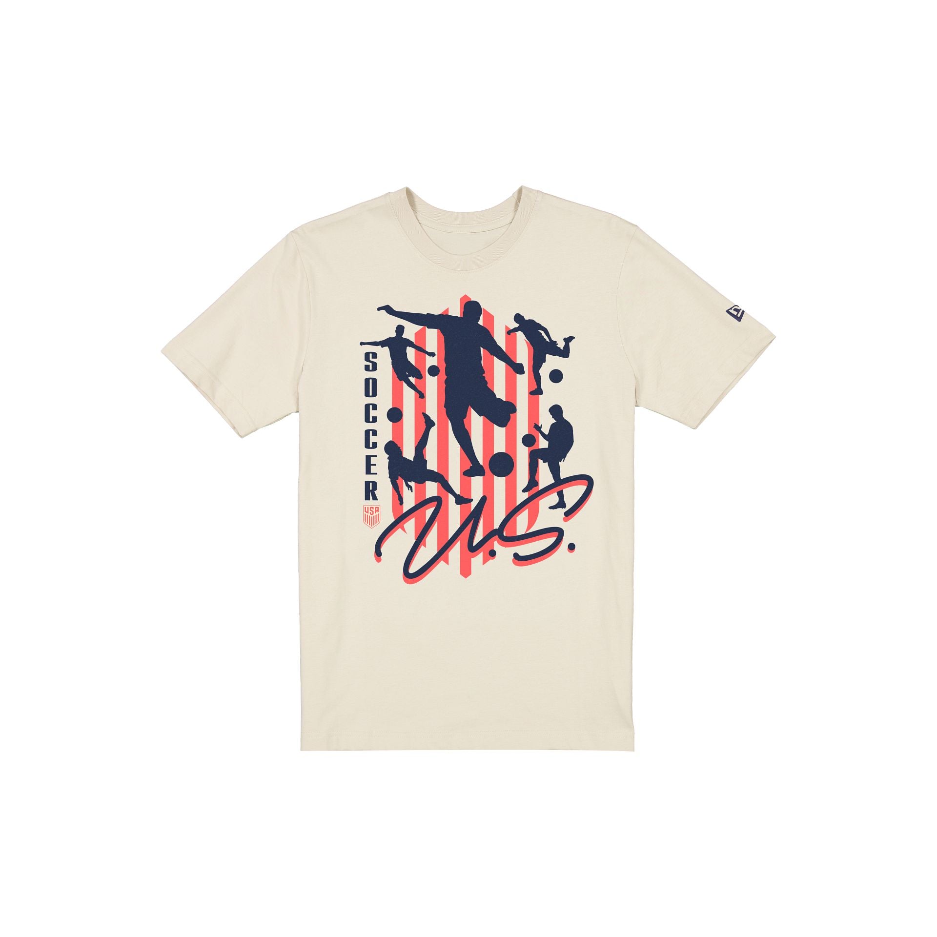 U.S. Soccer Men's National Team Kick Chrome White T-Shirt