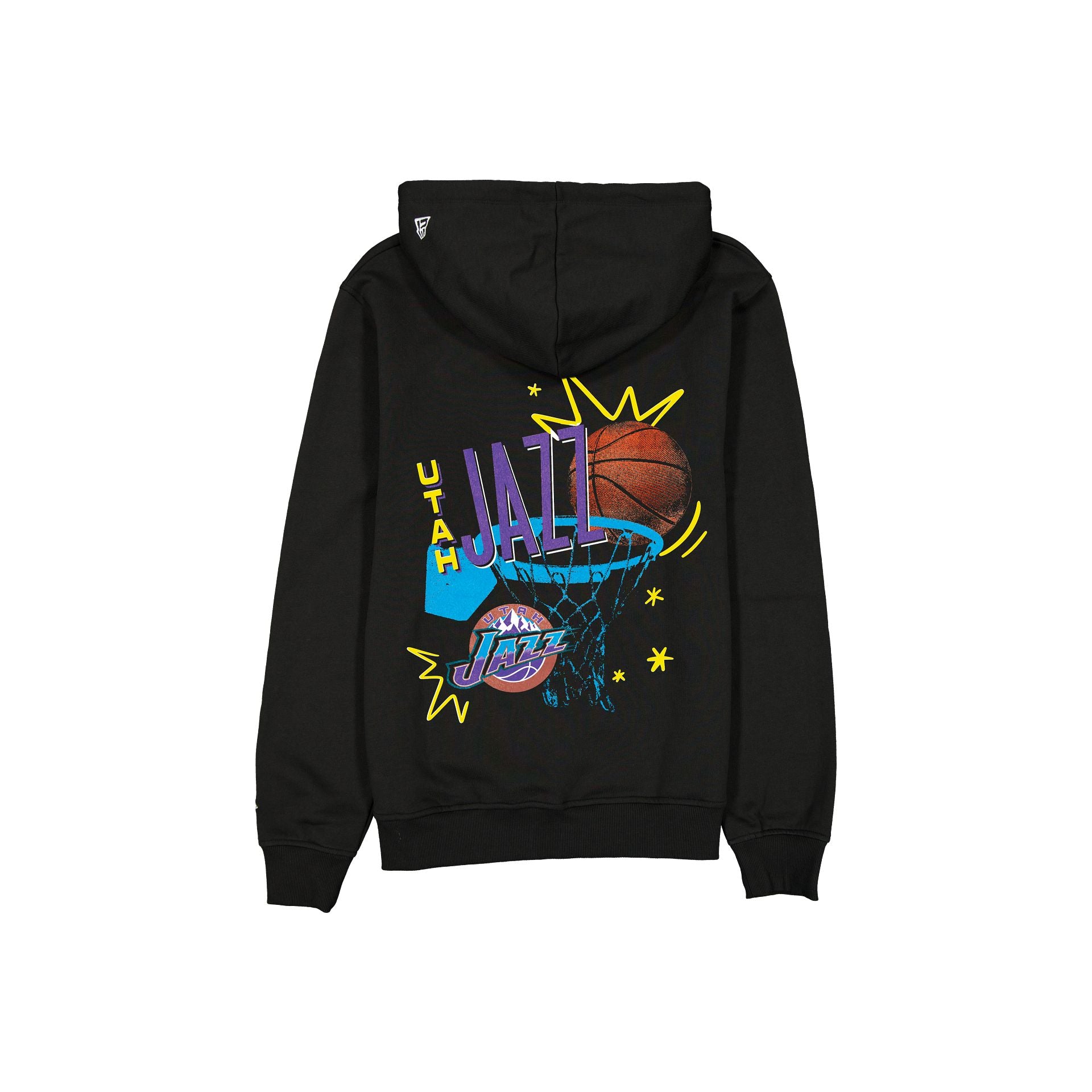 Utah Jazz Hardwood Classics 90s Hoodie - Image 2