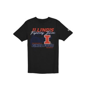 Illinois Fighting Illini 2026 NCAA Men's Final Four Black T-Shirt