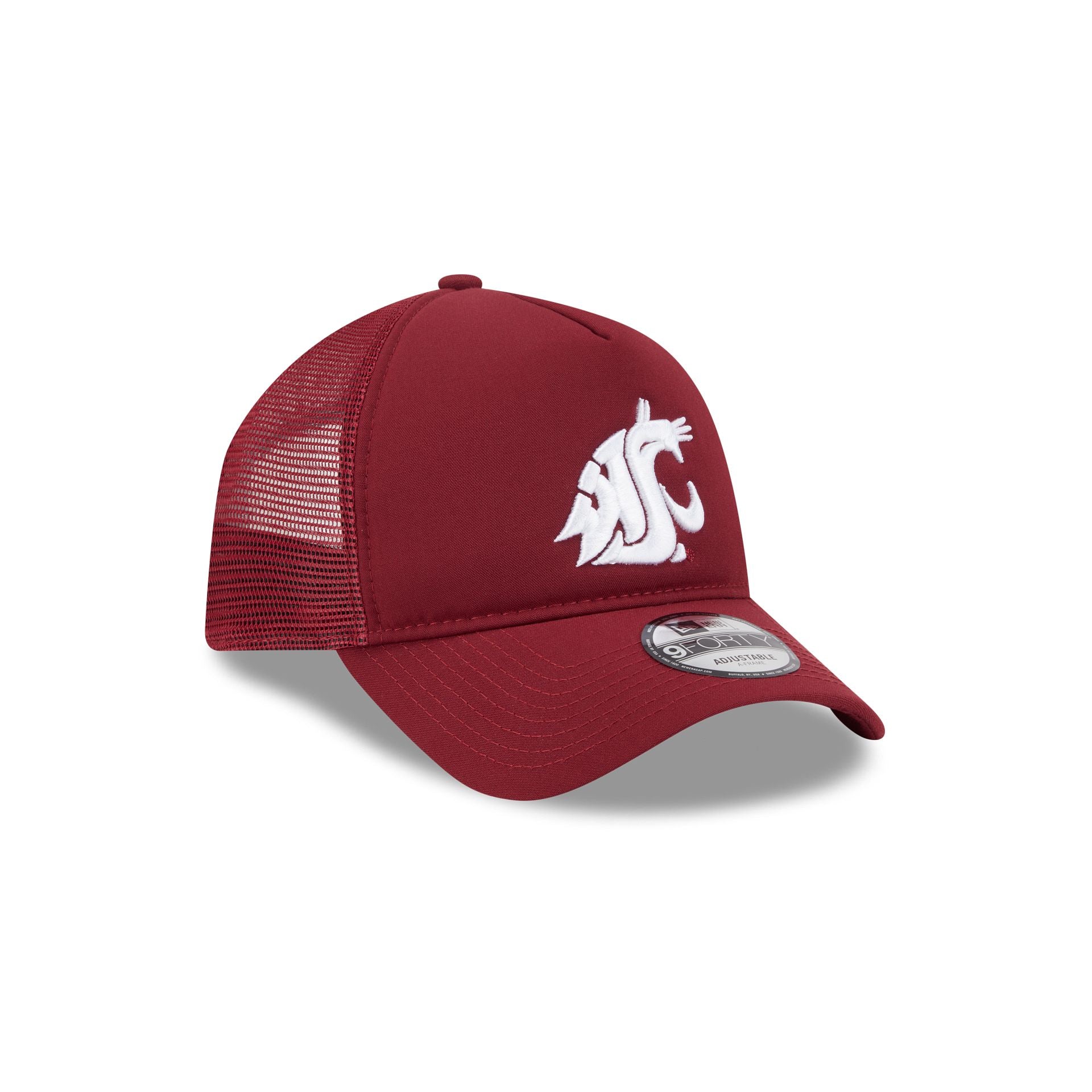 Washington State Cougars Go-To 9FORTY A-Frame Trucker Hat - Image 3