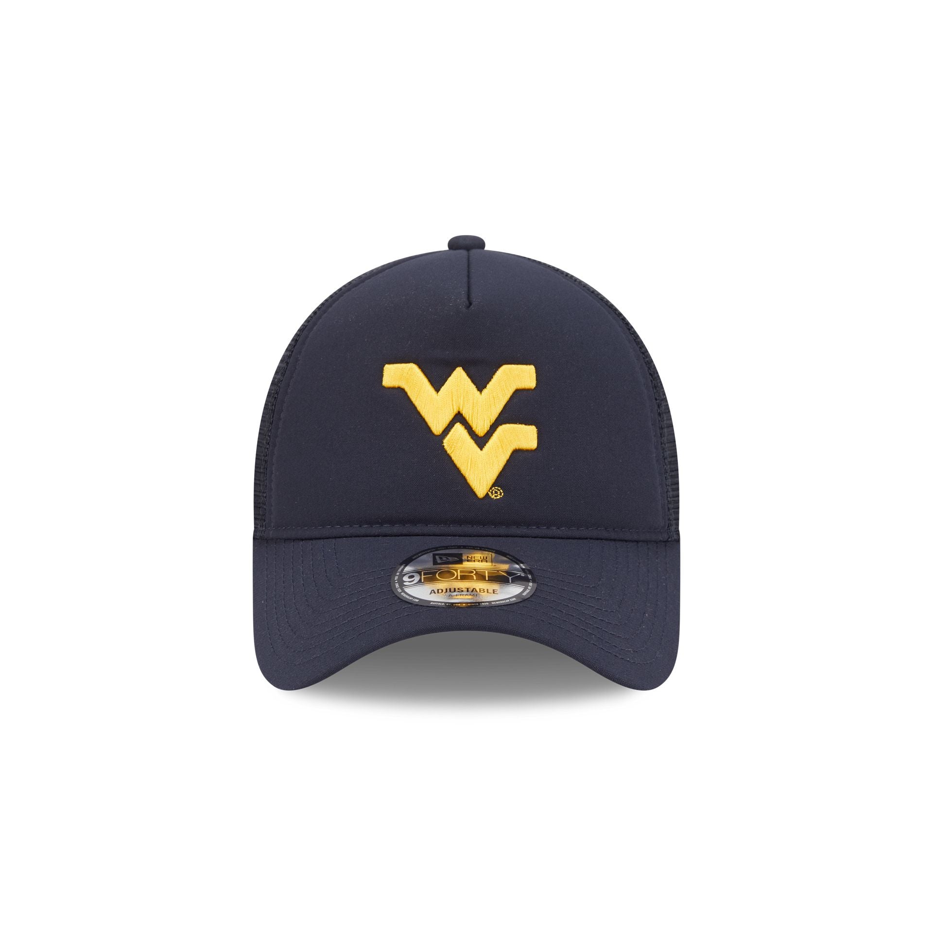 West Virginia Mountaineers Go-To 9FORTY A-Frame Trucker Hat - Image 2