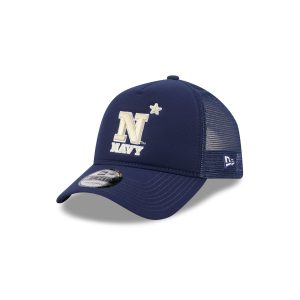 Navy Midshipmen Go-To 9FORTY A-Frame Trucker Hat
