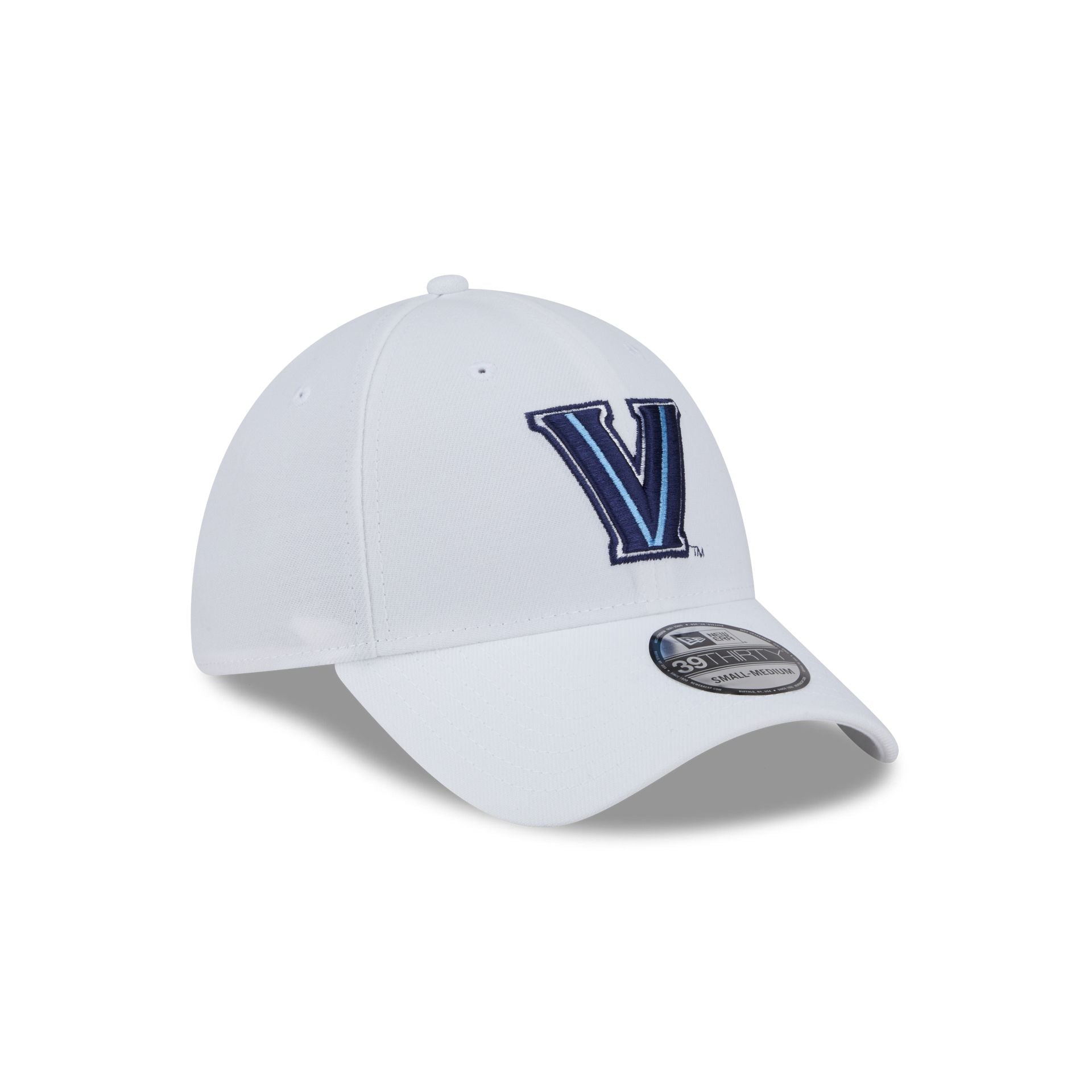 Villanova Wildcats Optic White 39THIRTY Stretch Fit Hat - Image 3