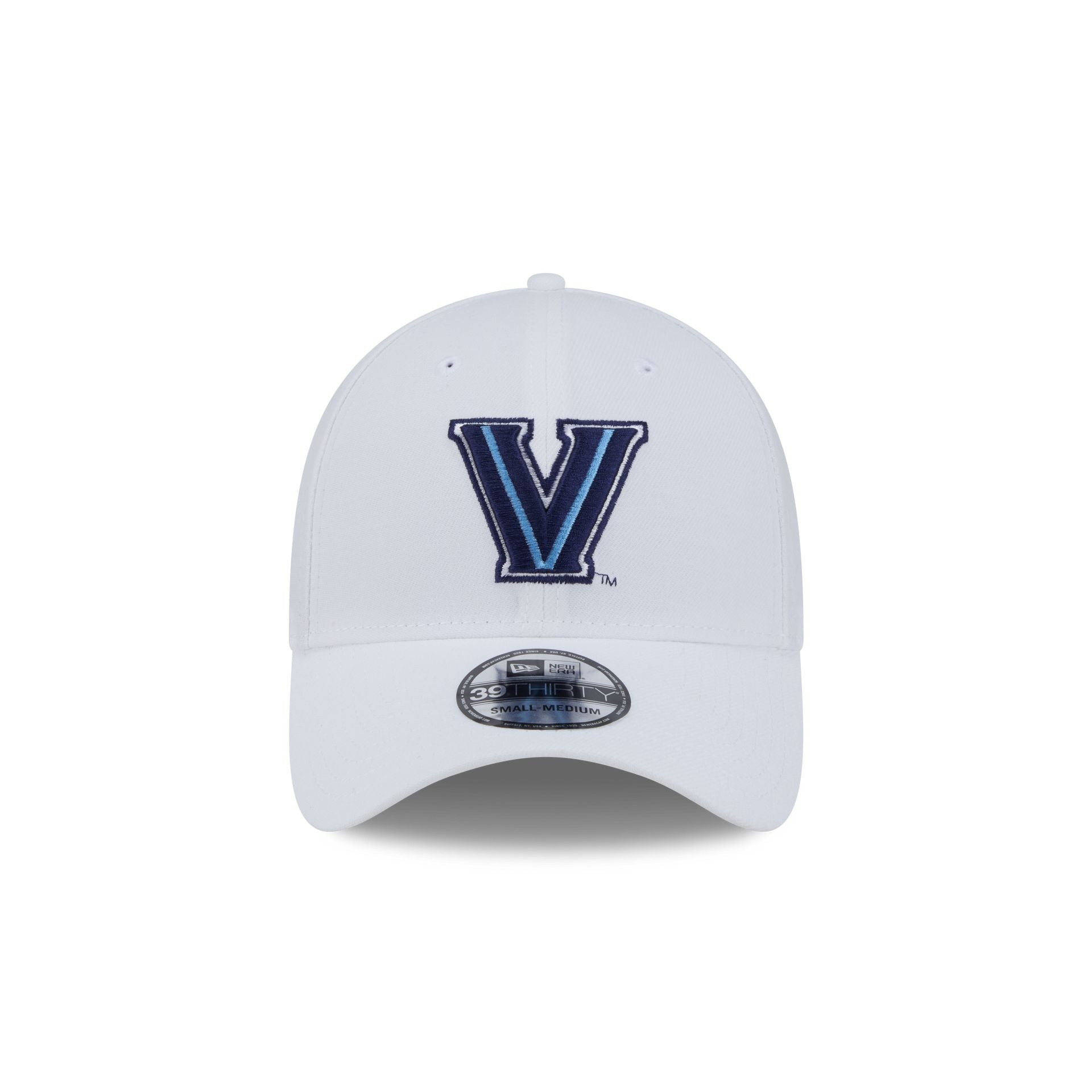 Villanova Wildcats Optic White 39THIRTY Stretch Fit Hat - Image 2