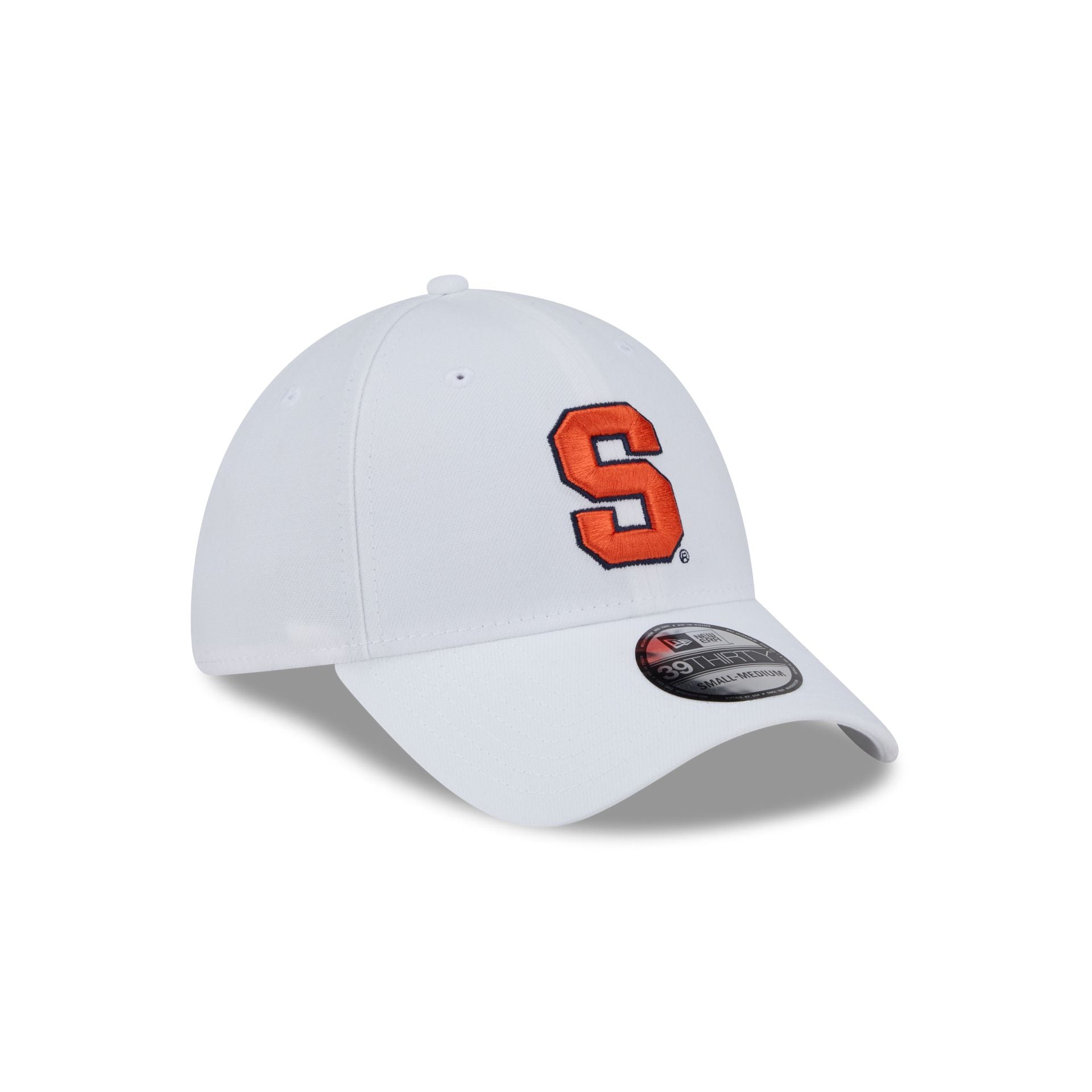 Syracuse Orange Optic White 39THIRTY Stretch Fit Hat - Image 3