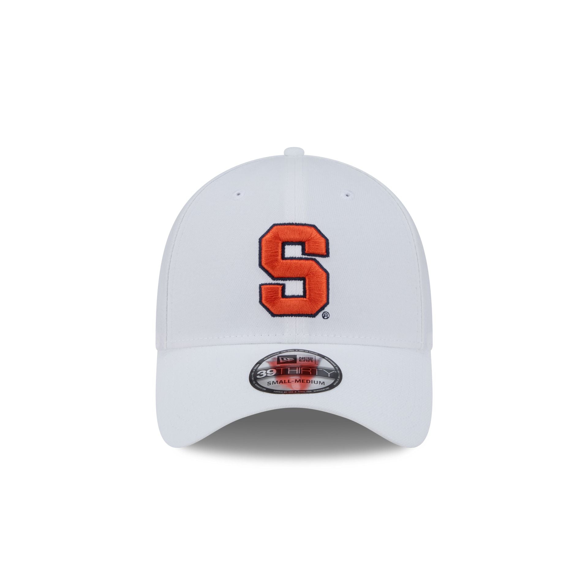Syracuse Orange Optic White 39THIRTY Stretch Fit Hat - Image 2