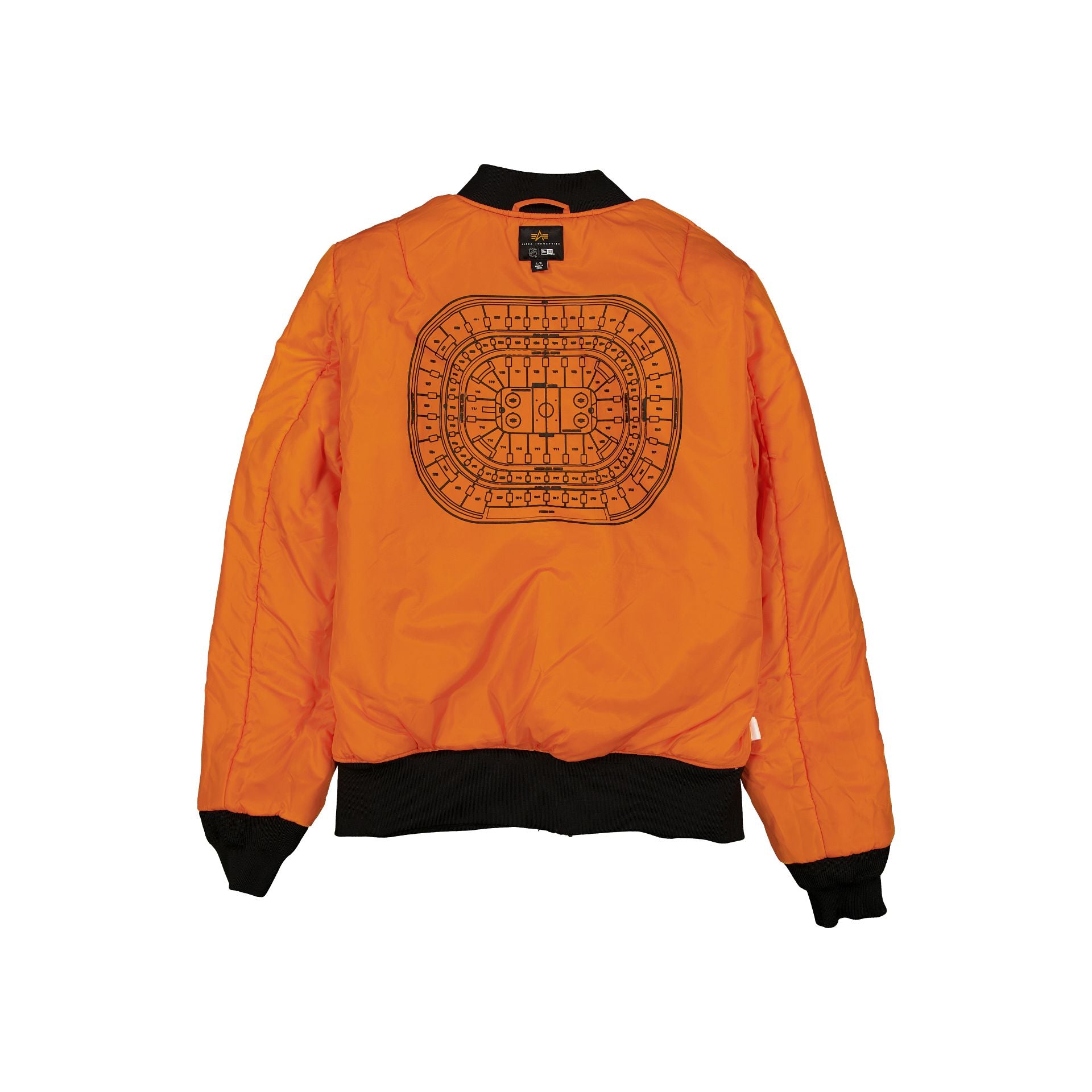 Alpha Industries x Chicago Blackhawks Black Camo MA-1 Bomber Jacket - Image 2