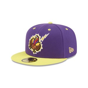 Hartford Yard Goats Theme Night Purple 59FIFTY Fitted Hat