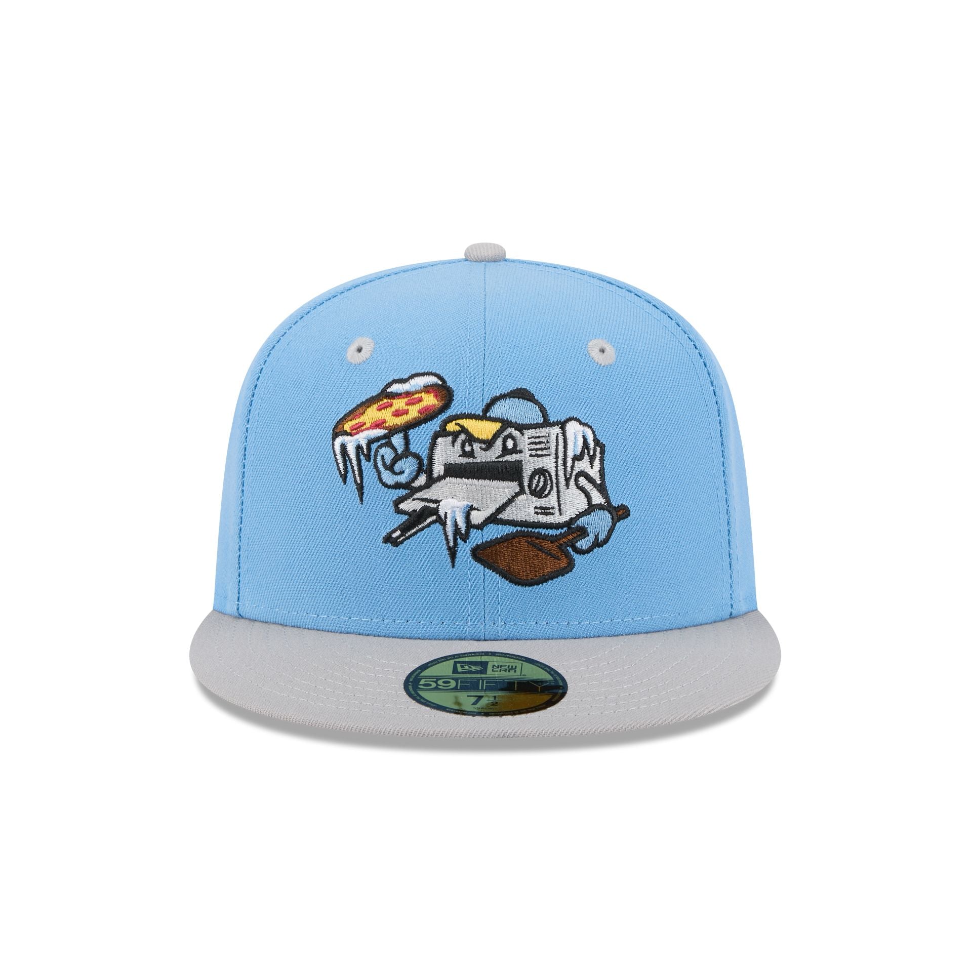 Wisconsin Timber Rattlers Theme Night Light Blue 59FIFTY Fitted Hat - Image 2