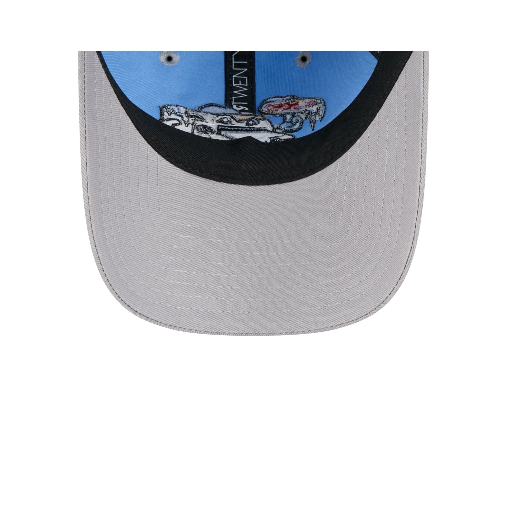Wisconsin Timber Rattlers Theme Night Light Blue 9TWENTY Adjustable Hat - Image 7