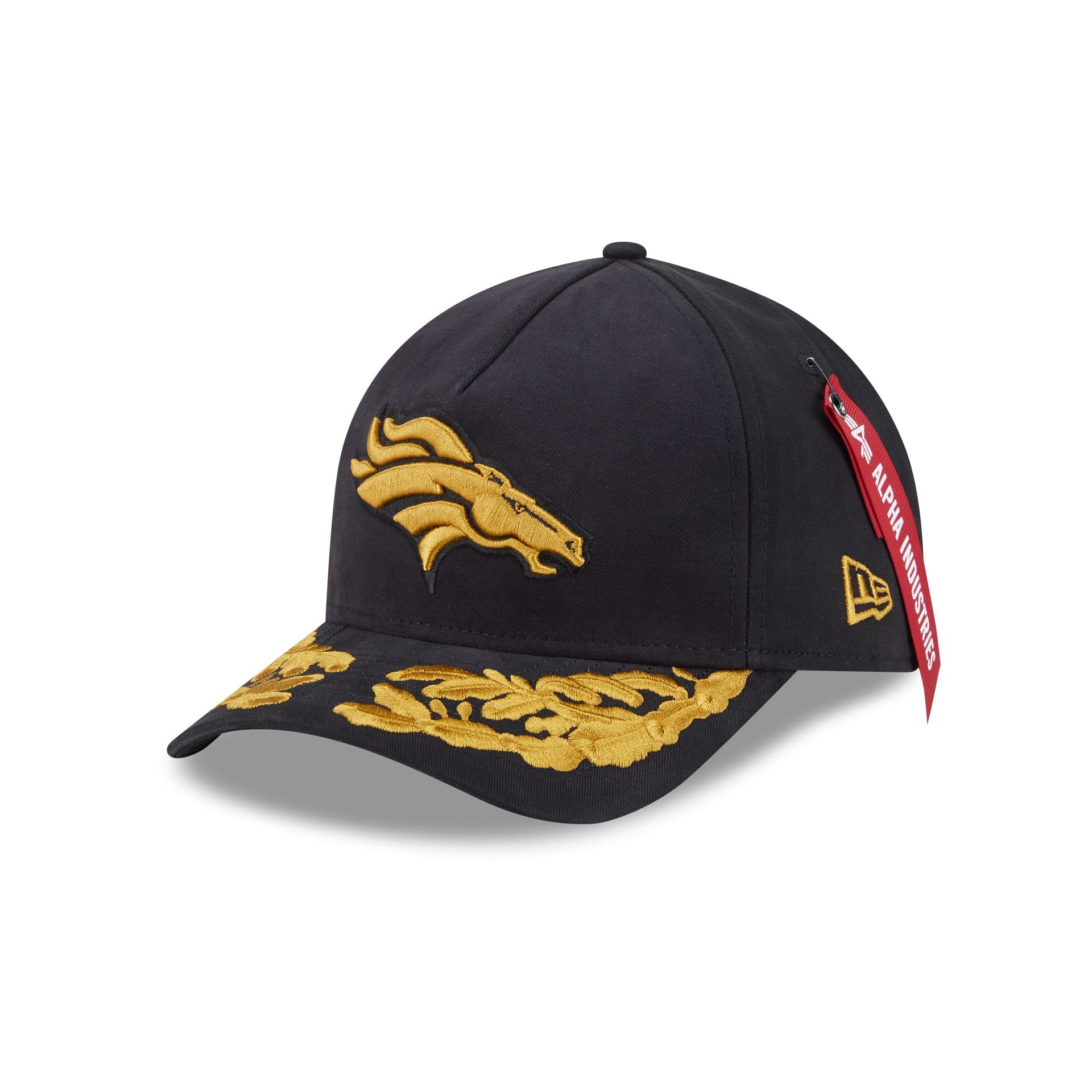 Alpha Industries x Denver Broncos Black 9FORTY M-Crown A-Frame Snapbac