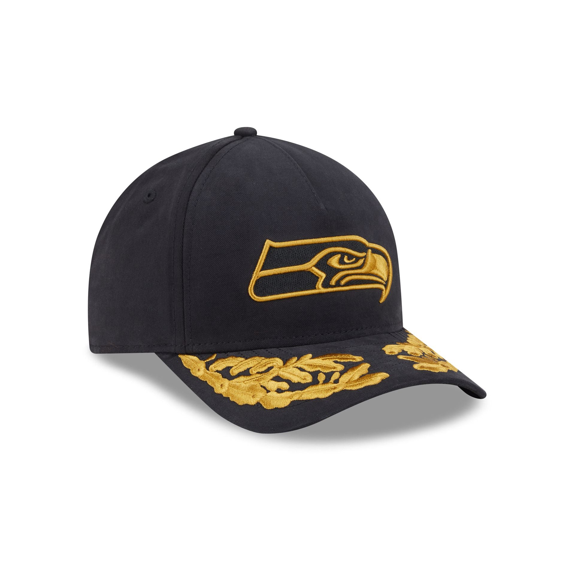 Alpha Industries x Seattle Seahawks Black 9FORTY M-Crown A-Frame Snapb - Image 3