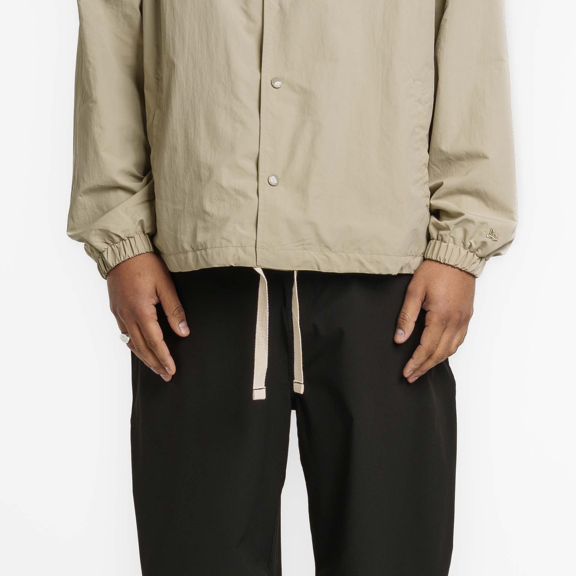 New Era Branded Ripstop Script Nylon Abbey Stone Coach's Jacket - Image 4