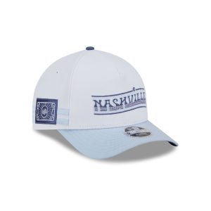 Nashville SC 2025 Jersey Hook White 9FORTY M-Crown A-Frame Snapback Ha