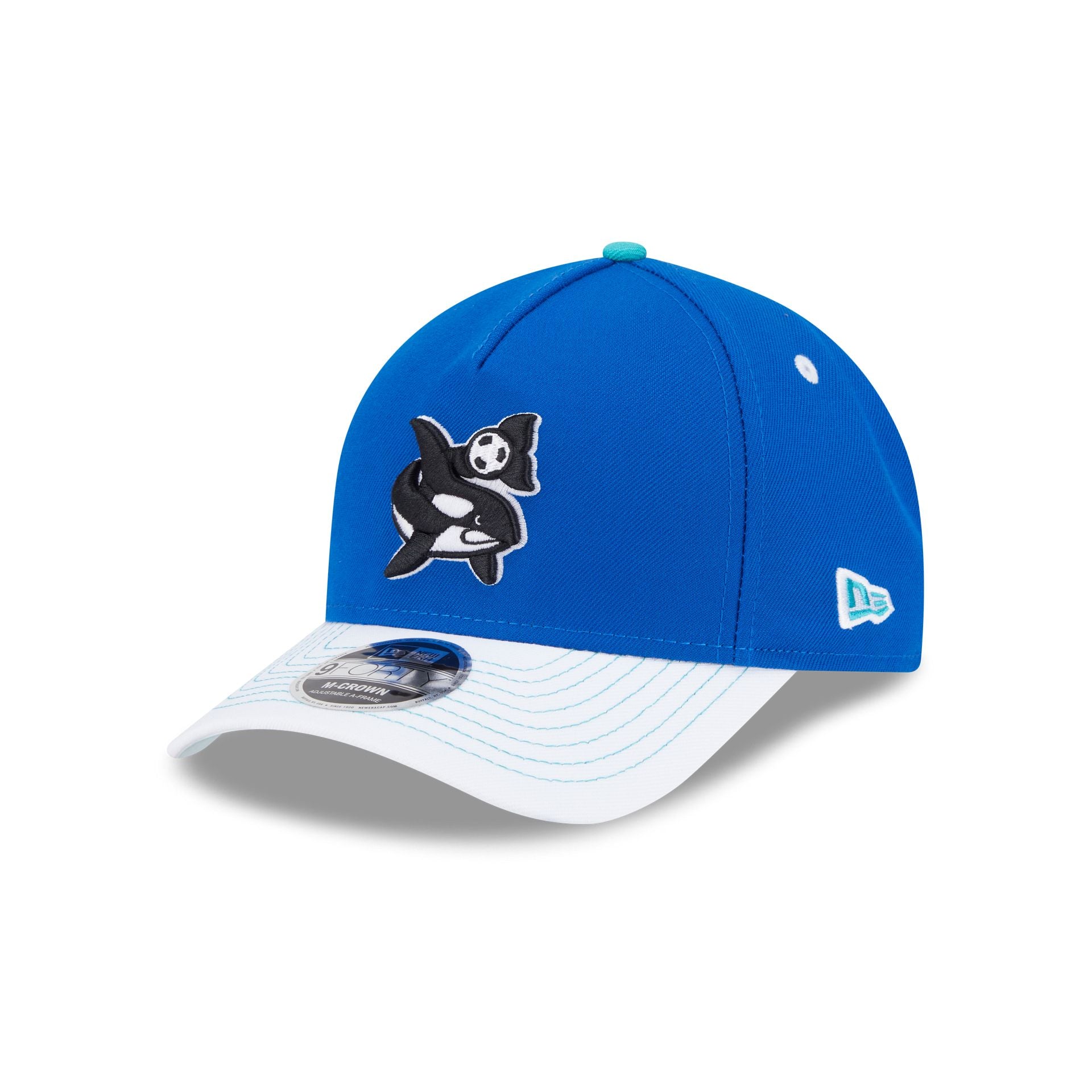 Seattle Sounders 2025 Jersey Hook Blue 9FORTY M-Crown A-Frame Snapback Hat - Image 3