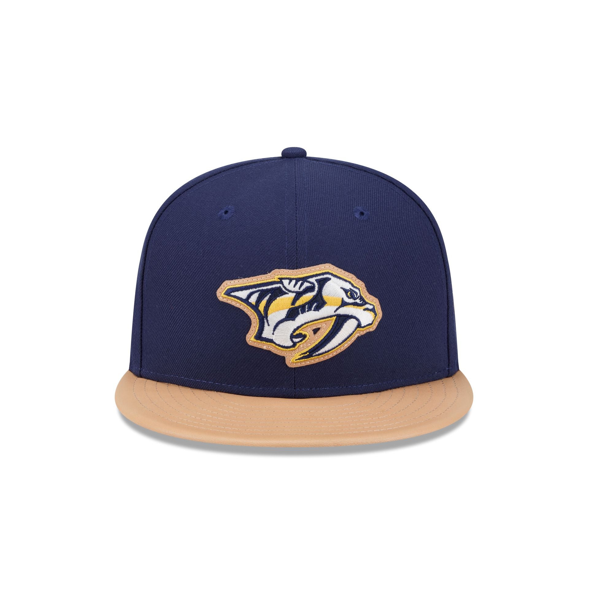 Nashville Predators Leather Visor 59FIFTY Fitted Hat - Image 2
