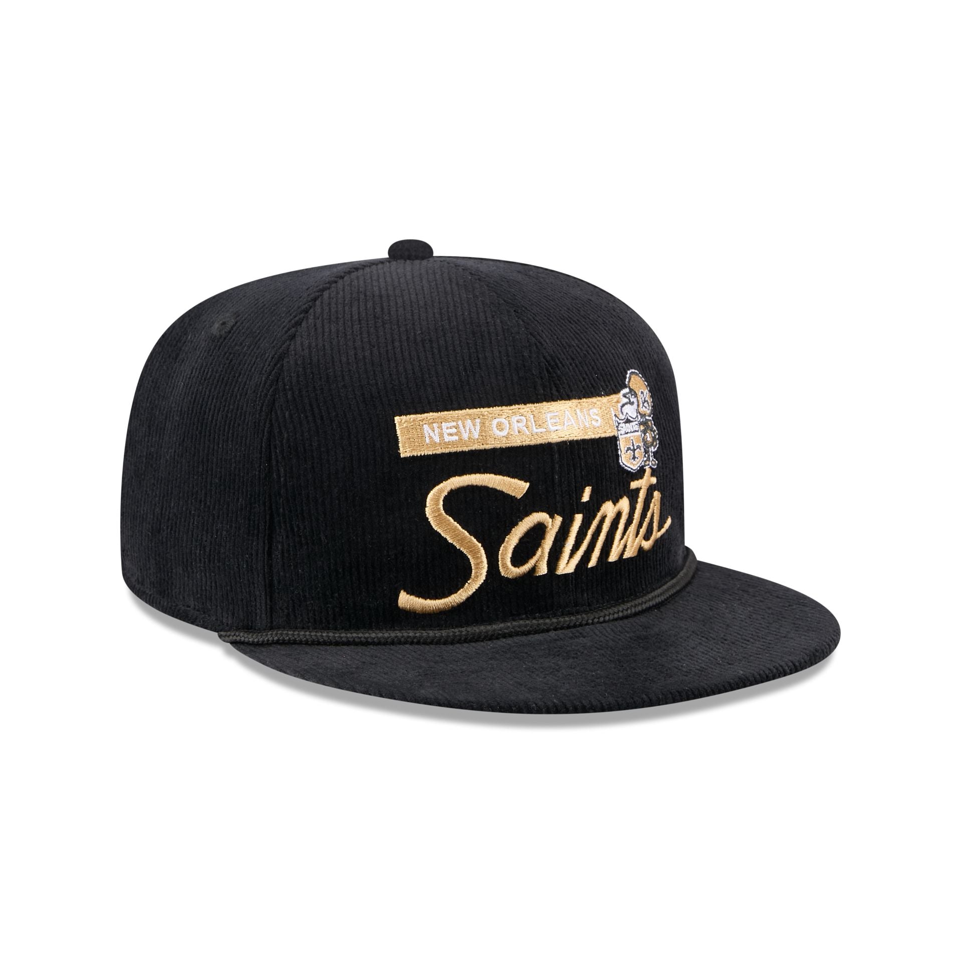 New Orleans Saints Corduroy Rope 9FIFTY Snapback Hat - Image 3