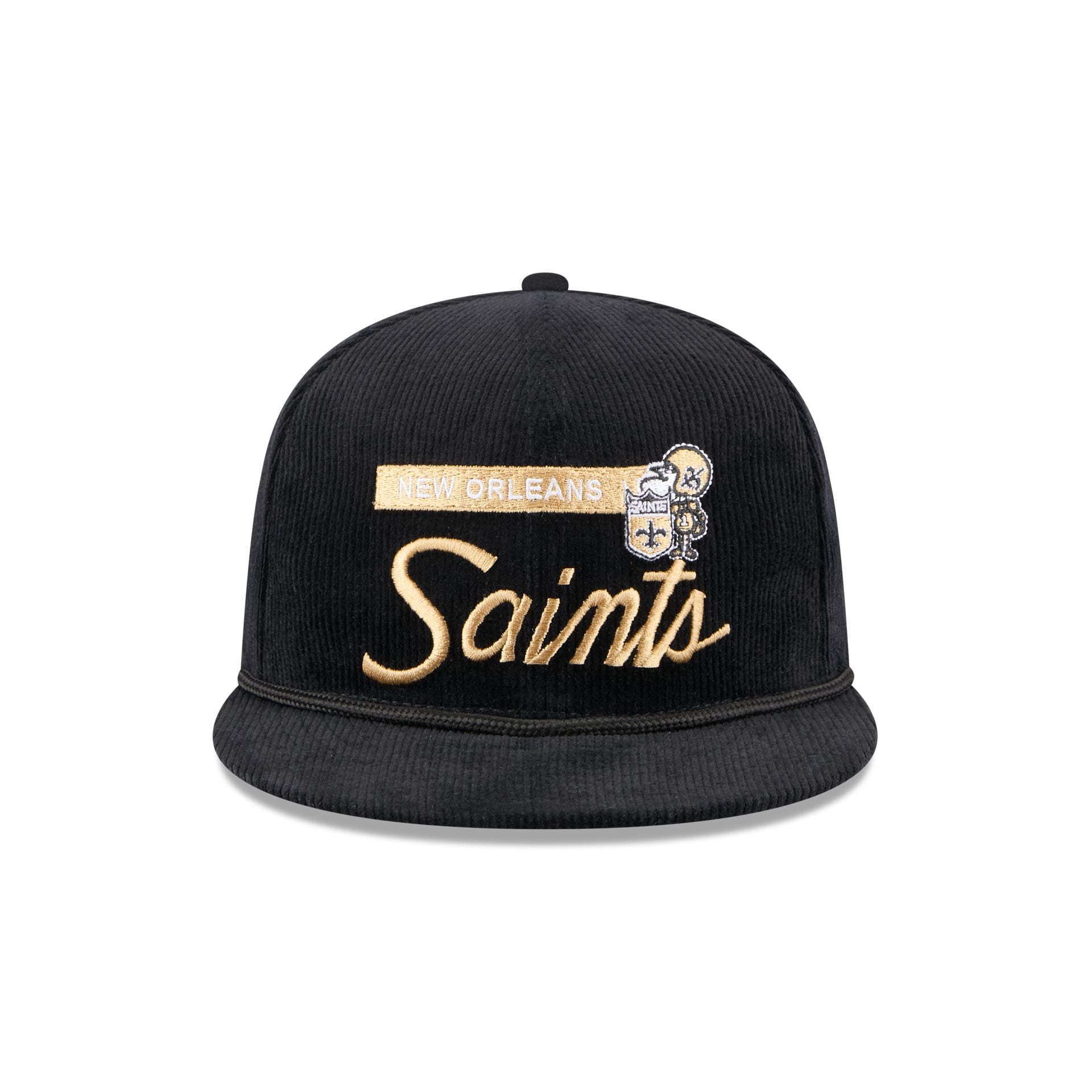 New Orleans Saints Corduroy Rope 9FIFTY Snapback Hat - Image 2