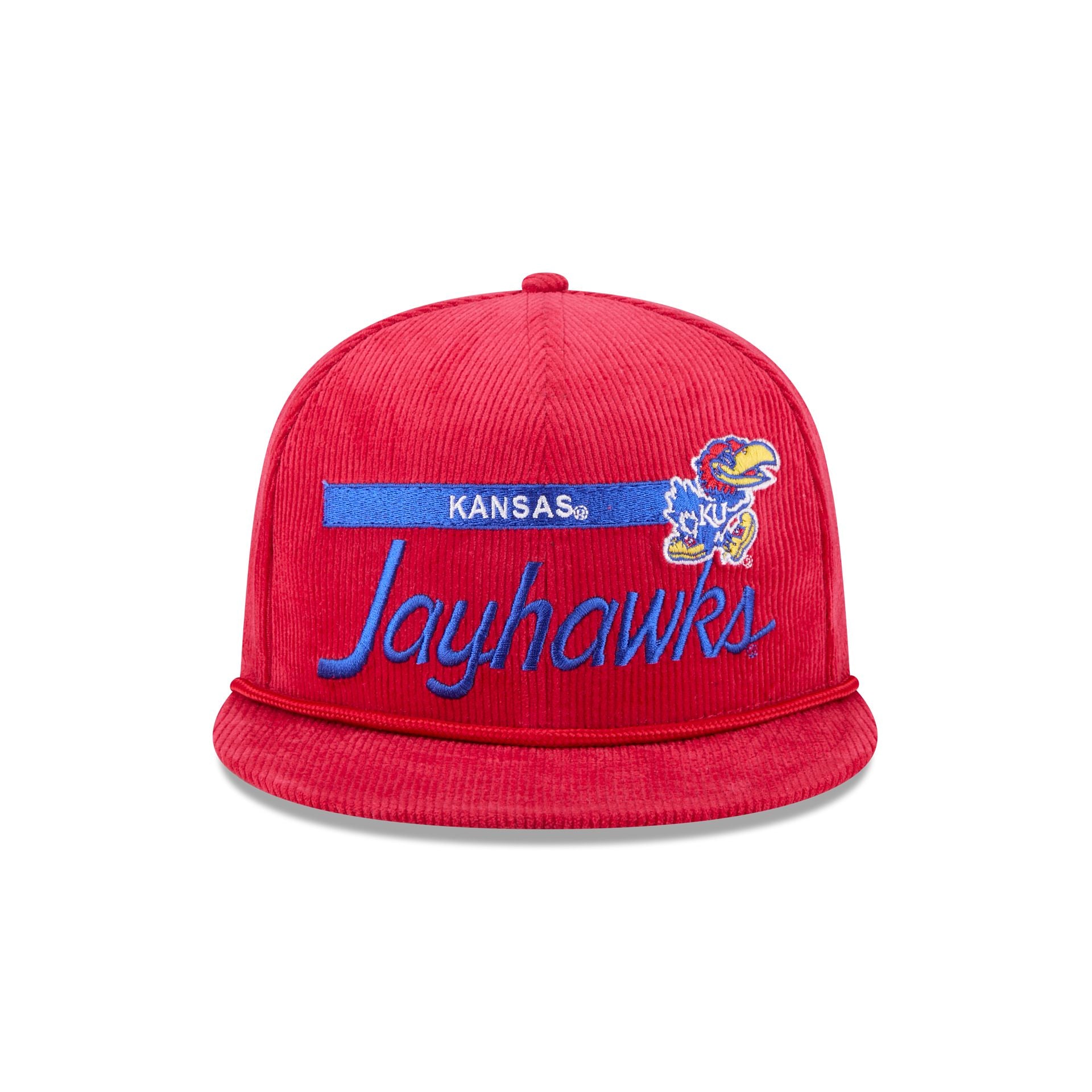 Kansas Jayhawks College Vault Corduroy Rope 9FIFTY Snapback Hat - Image 2
