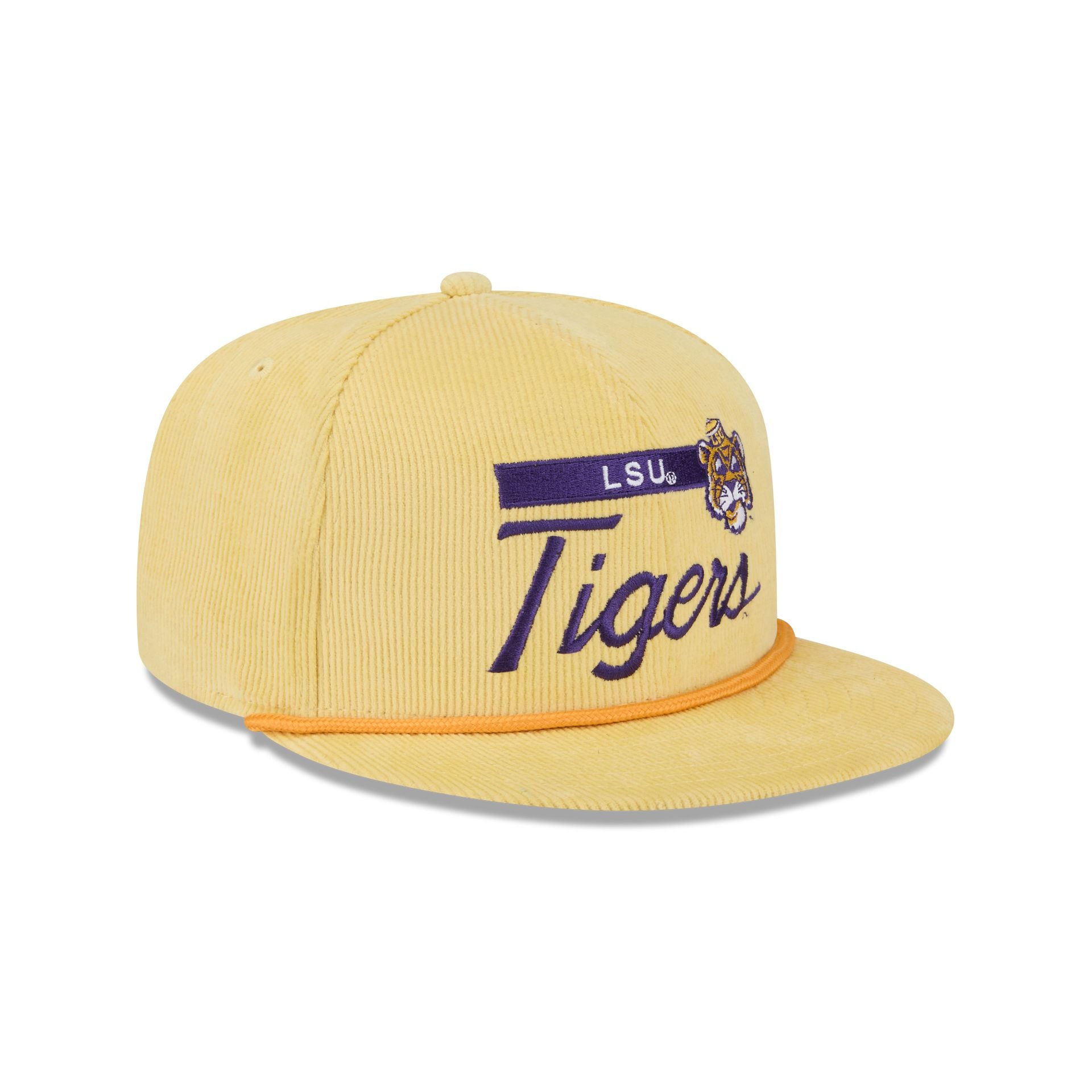 LSU Tigers College Vault Corduroy Rope 9FIFTY Snapback Hat - Image 3