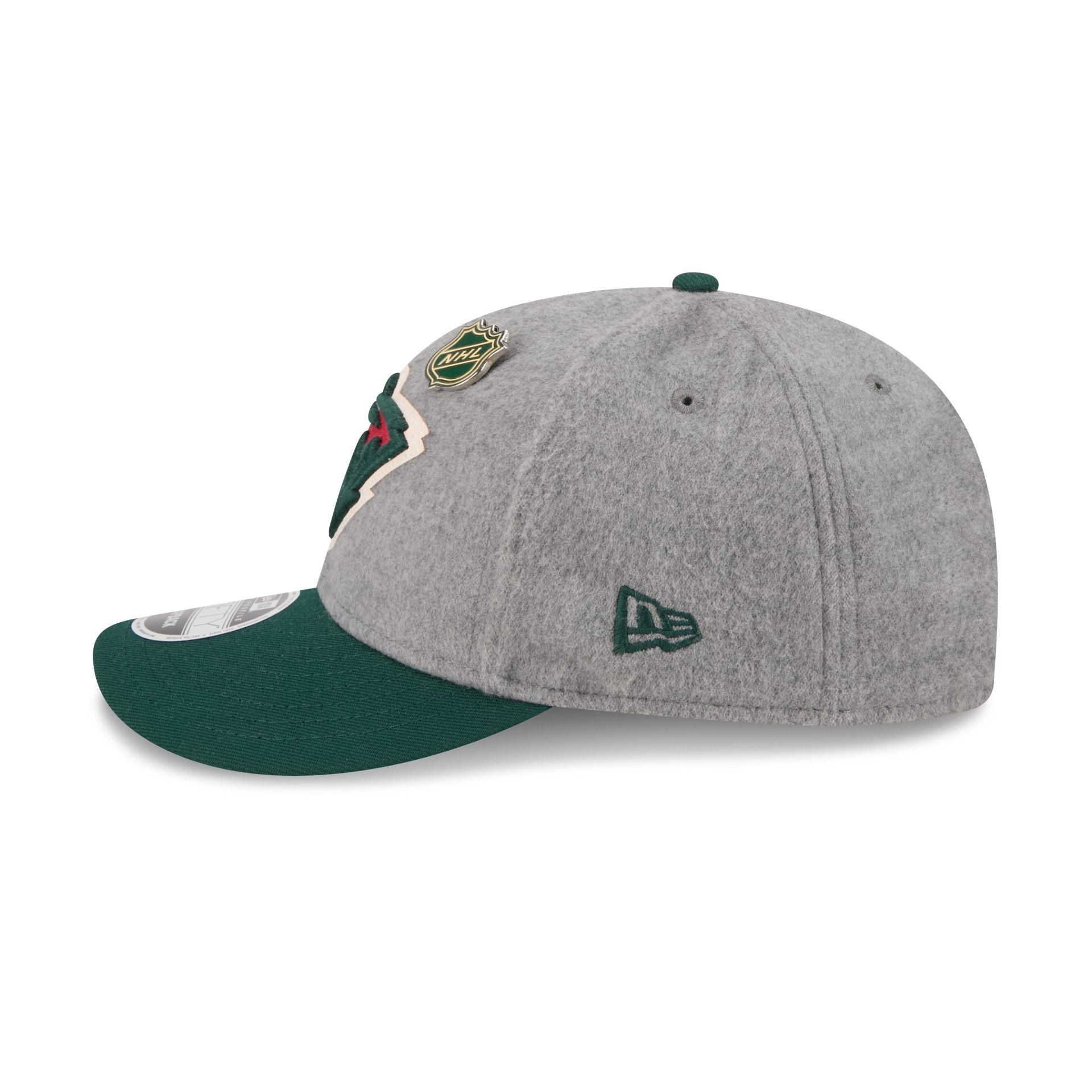 Minnesota Wild Heather Gray Wool Low Profile 9FIFTY Snapback Hat - Image 5