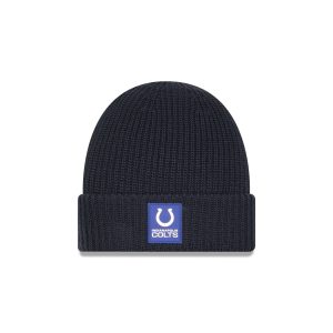 Indianapolis Colts 2025 Sideline Cold Weather Steel Clouds Cuff Knit B