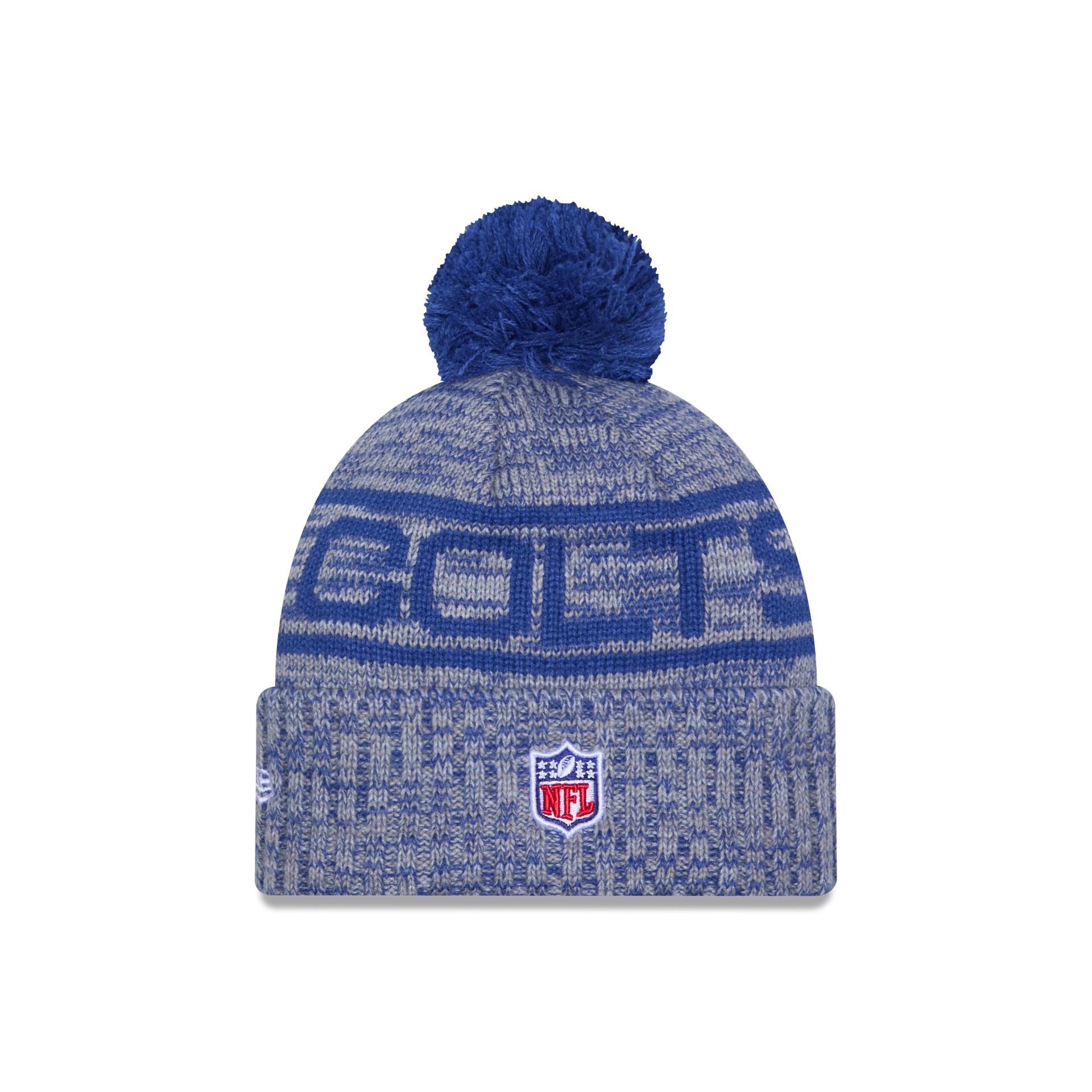 Indianapolis Colts 2025 Sideline Cold Weather Pom Knit Hat - Image 4