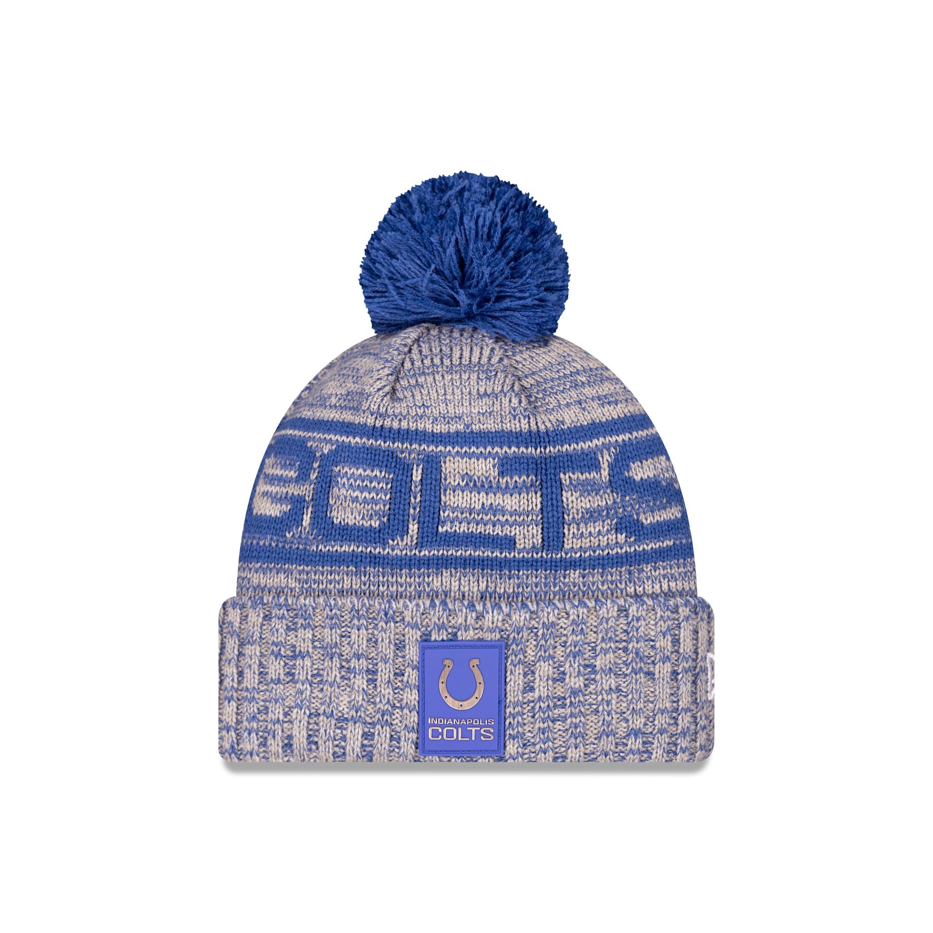Indianapolis Colts 2025 Sideline Cold Weather Pom Knit Hat - Image 2