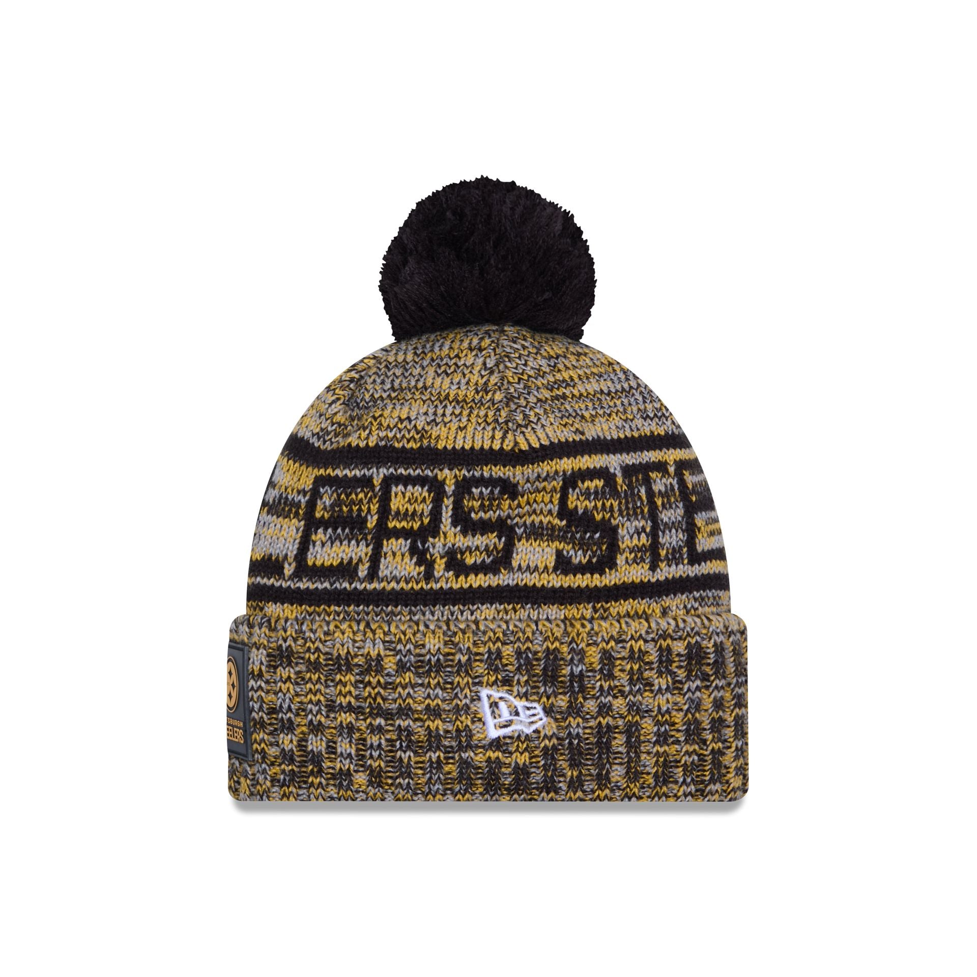 Pittsburgh Steelers 2025 Sideline Cold Weather Pom Knit Hat - Image 2