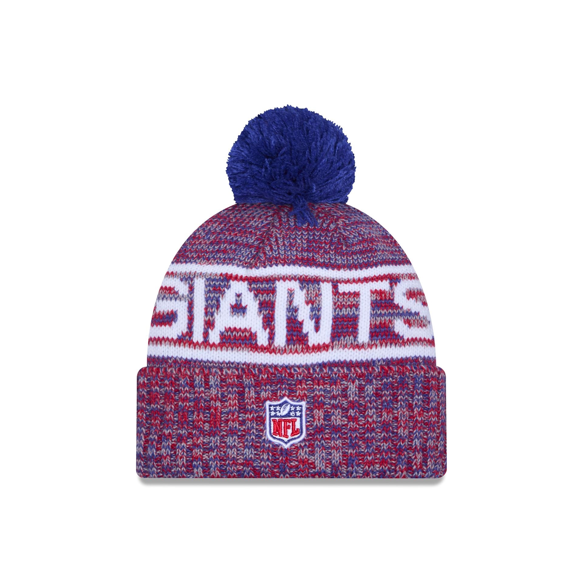 New York Giants 2025 Sideline Cold Weather Pom Knit Hat - Image 3