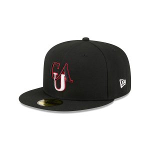 Clark Atlanta Panthers Go-To Black 59FIFTY Fitted Hat