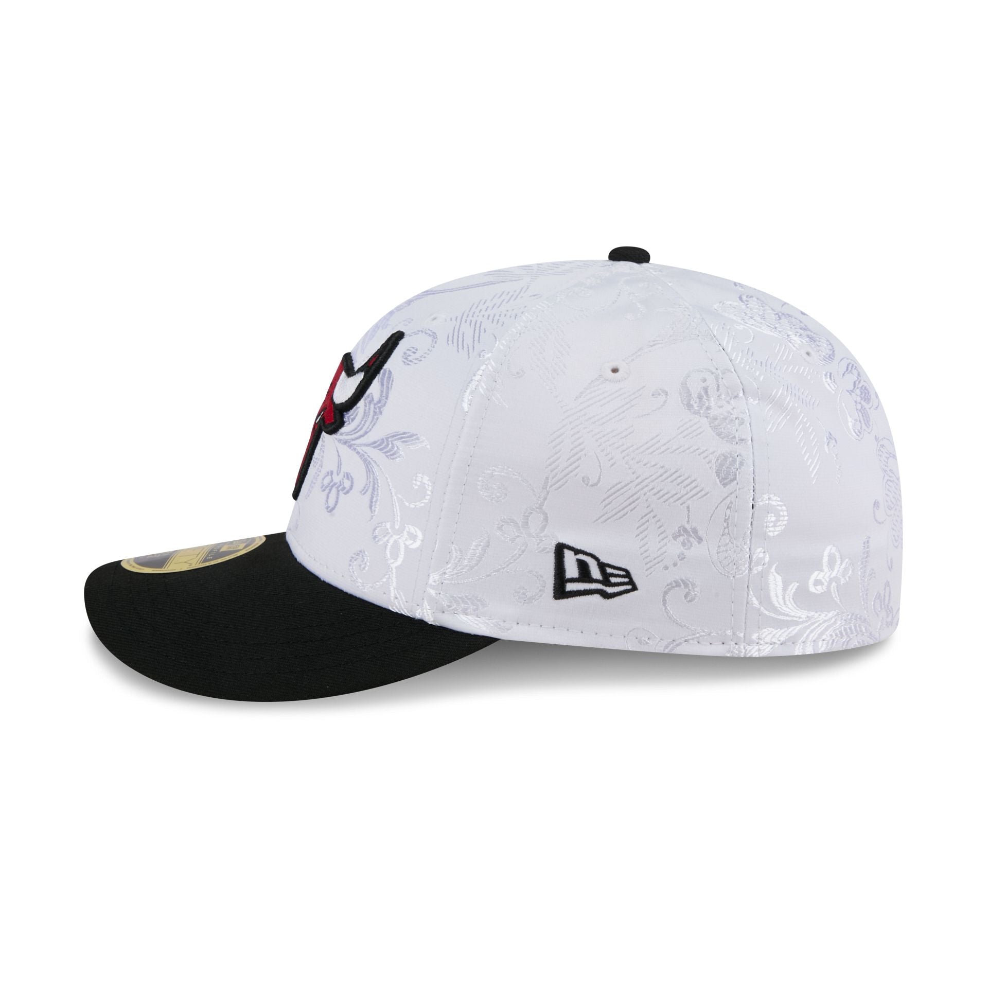 Chicago Bulls Floral Shine Low Profile 59FIFTY Fitted Hat - Image 4