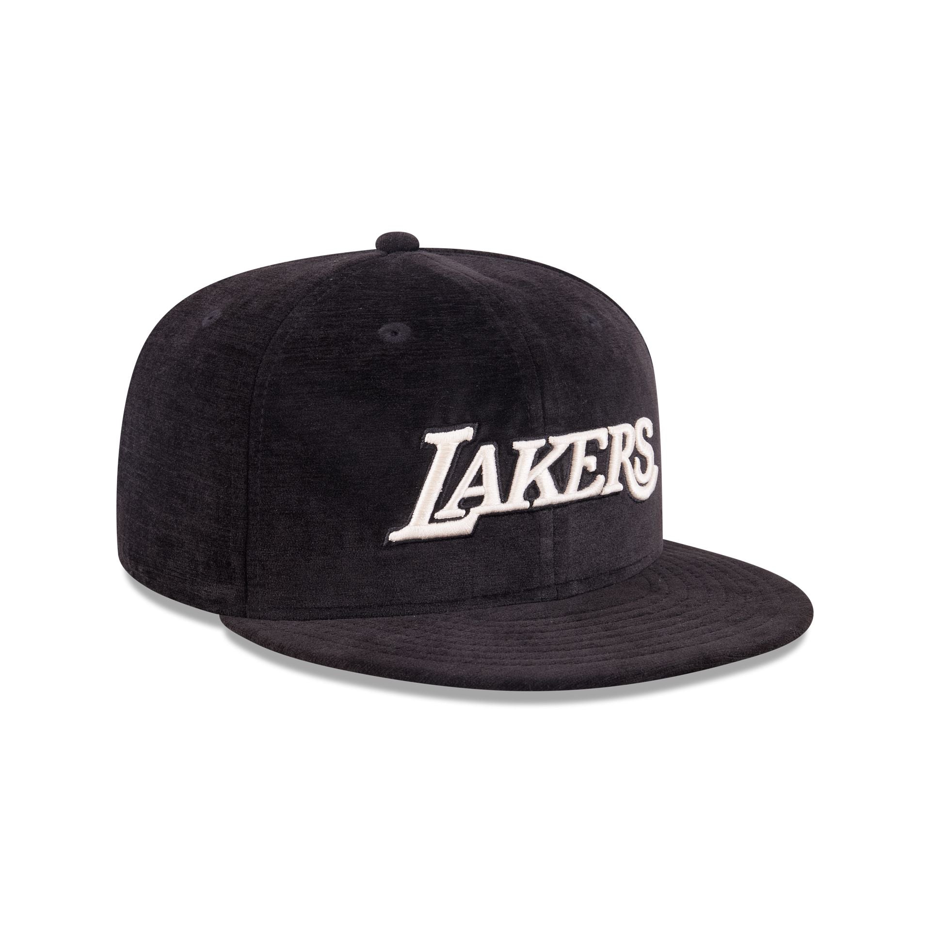 Los Angeles Lakers Black Velvet 59FIFTY Fitted Hat - Image 3