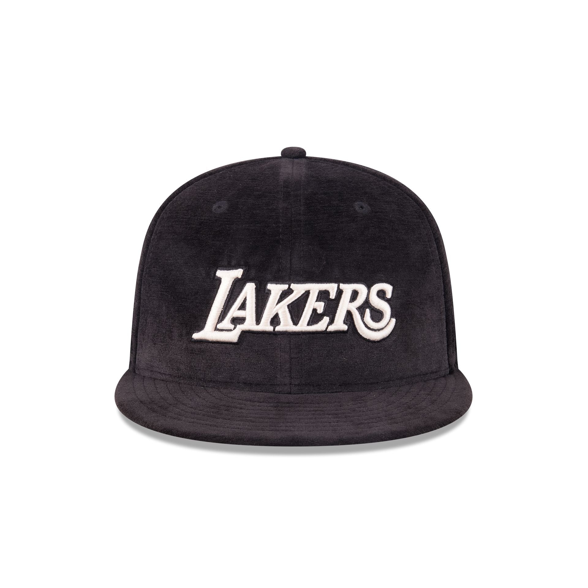 Los Angeles Lakers Black Velvet 59FIFTY Fitted Hat - Image 2