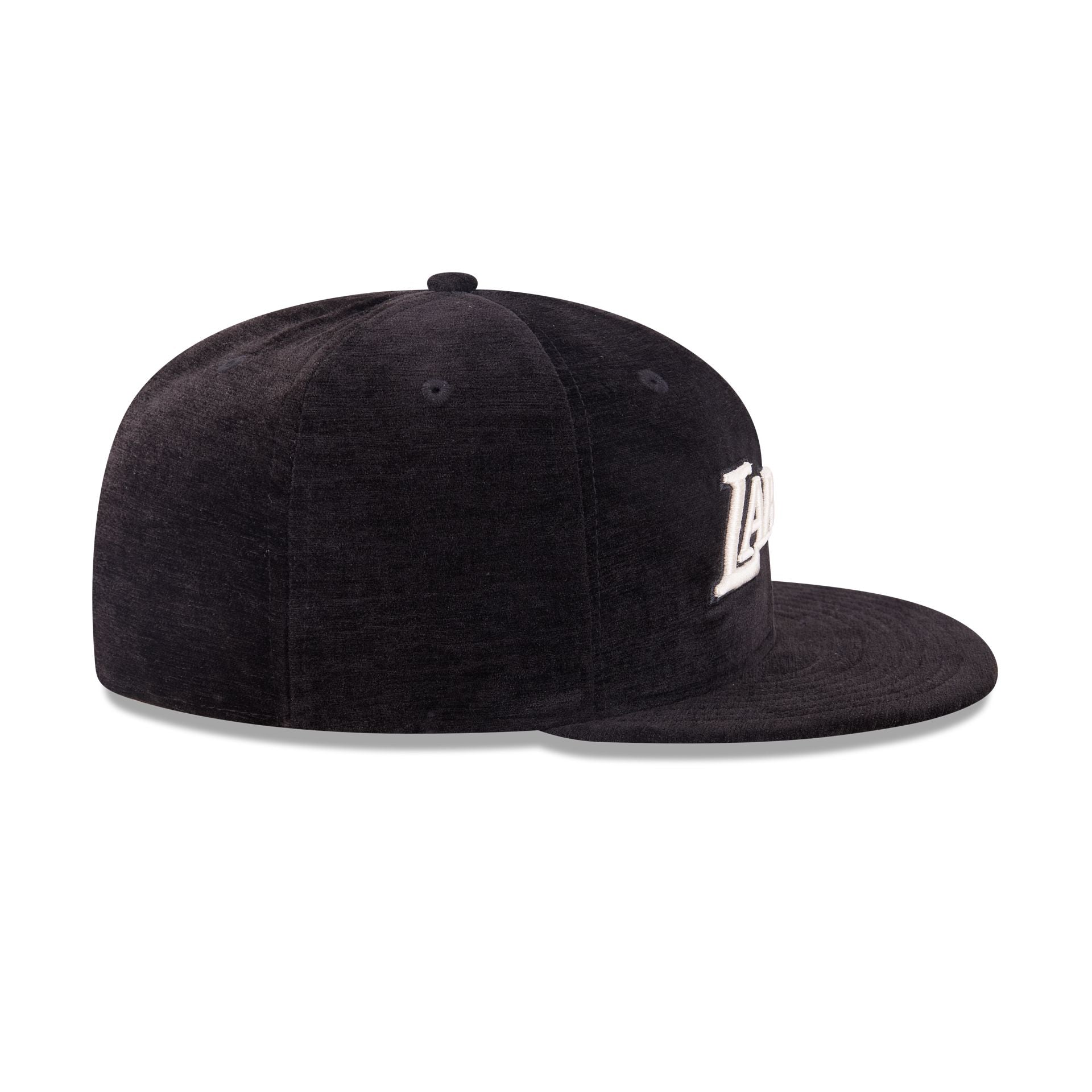 Los Angeles Lakers Black Velvet 59FIFTY Fitted Hat - Image 5