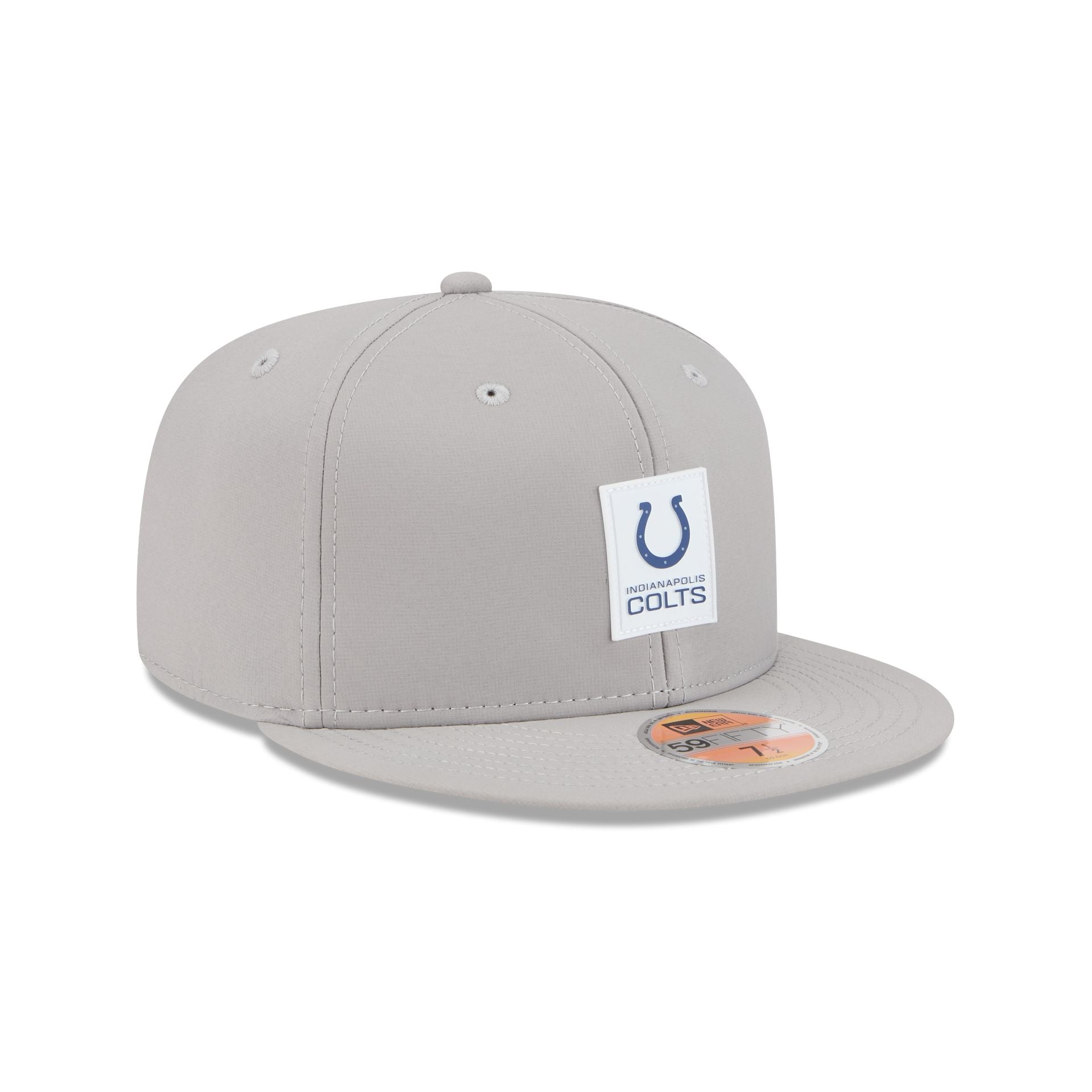 Indianapolis Colts 2025 Sideline Hot Weather Gray 59FIFTY Fitted Hat - Image 3