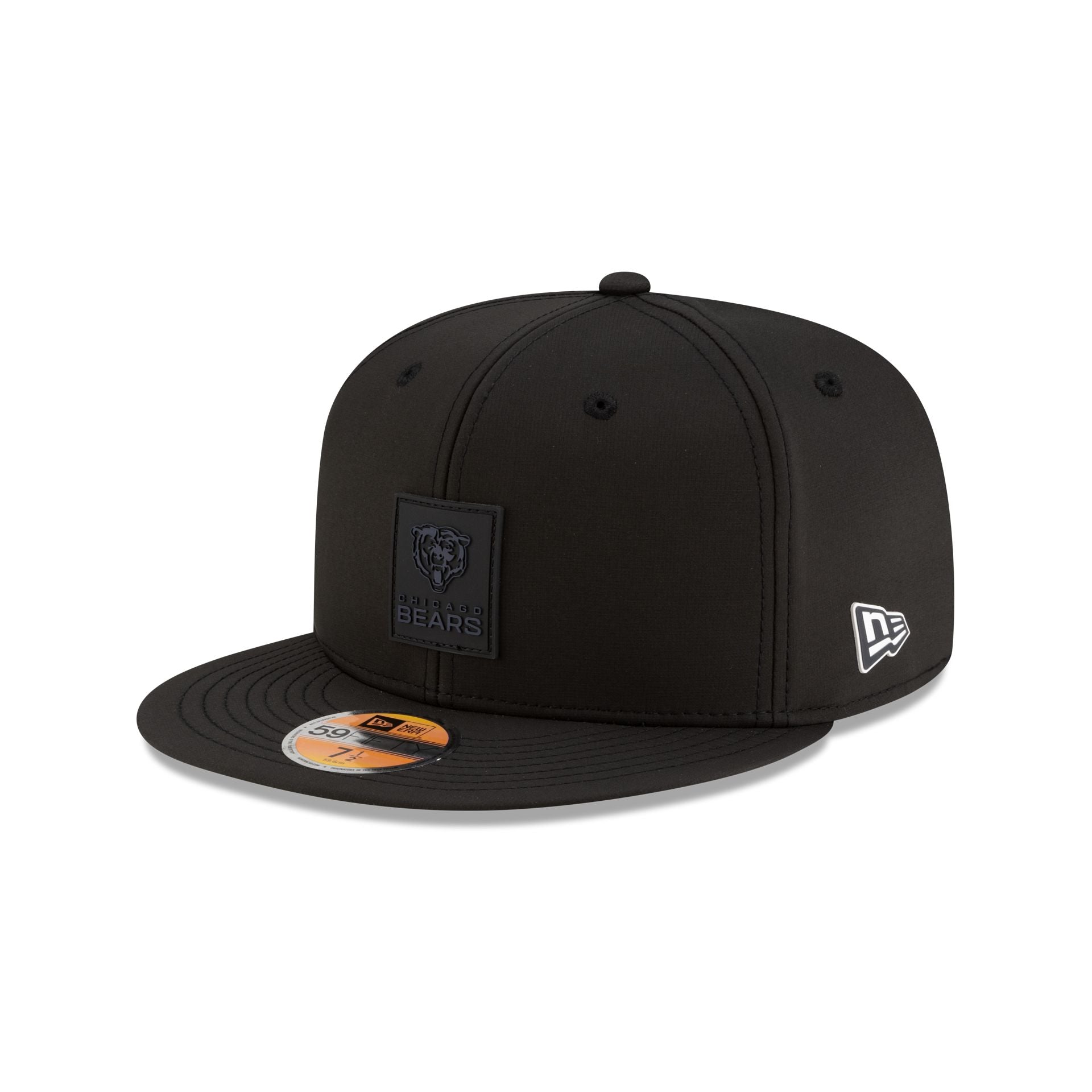 Chicago Bears 2025 Sideline Hot Weather Black 59FIFTY Fitted Hat