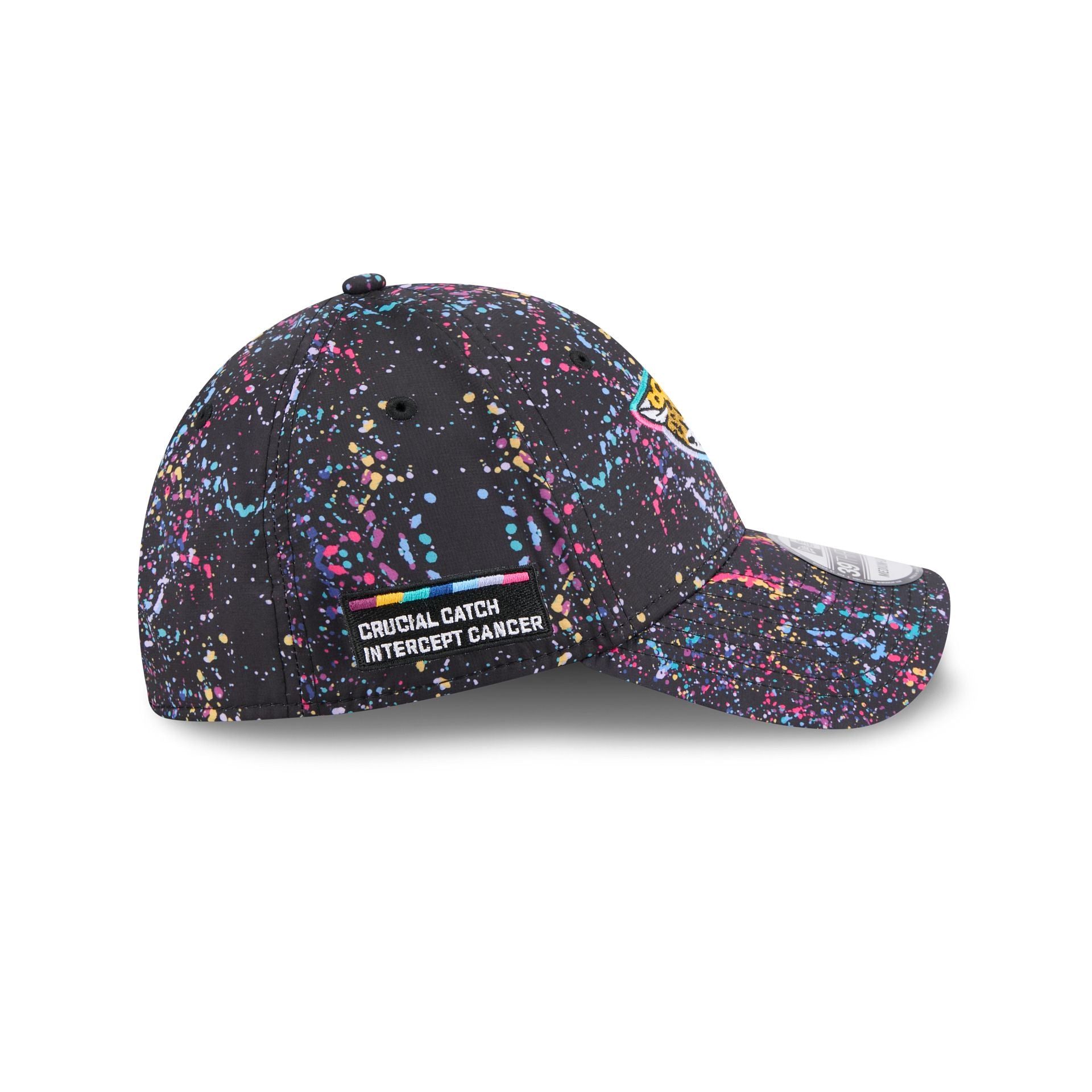 Jacksonville Jaguars 2025 Crucial Catch 39THIRTY Stretch Fit Hat - Image 4