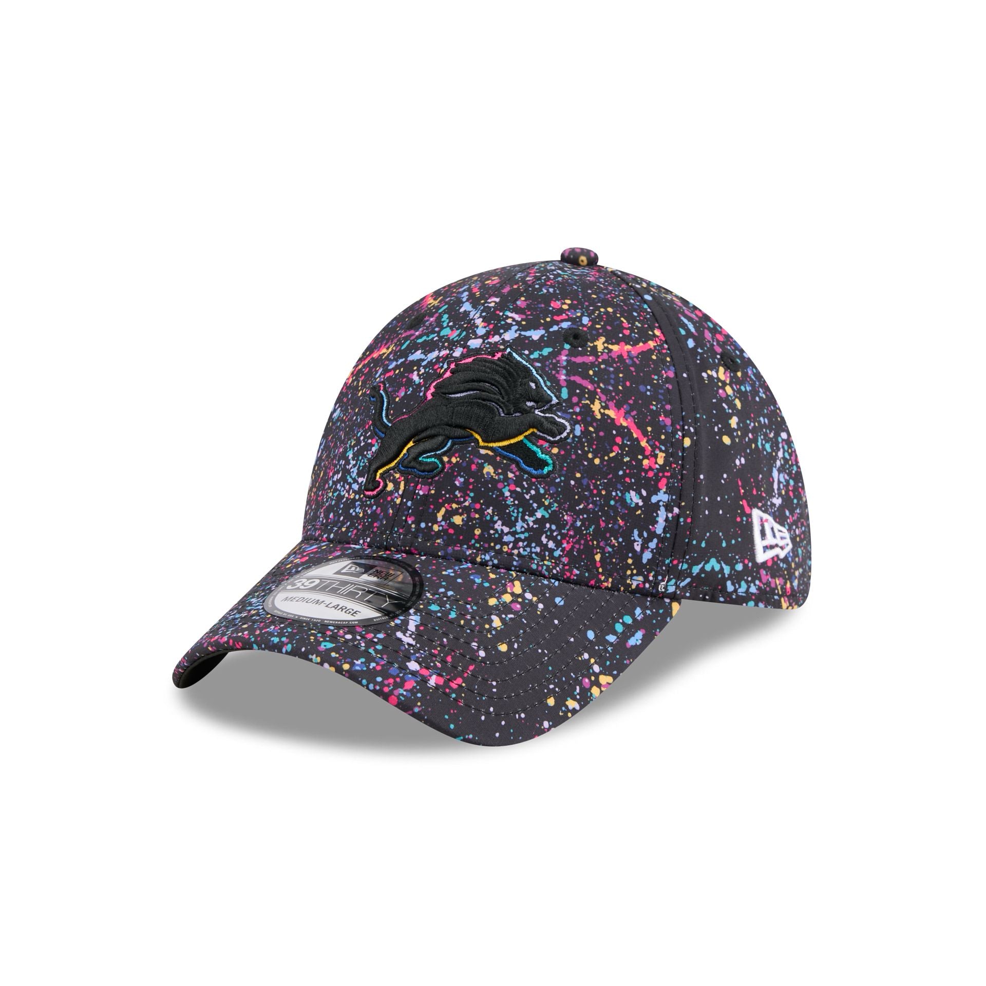 Detroit Lions 2025 Crucial Catch 39THIRTY Stretch Fit Hat - Image 3