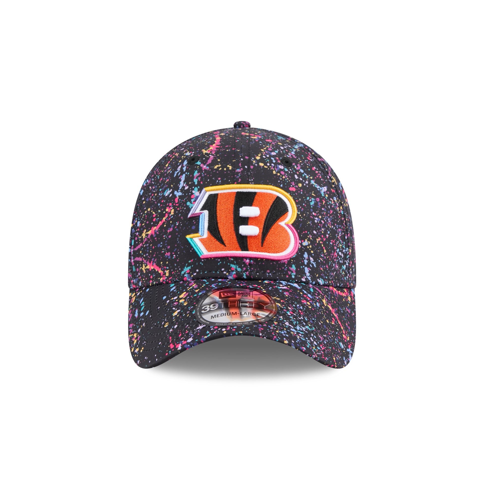 Cincinnati Bengals 2025 Crucial Catch 39THIRTY Stretch Fit Hat - Image 2