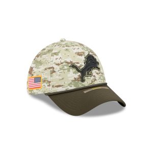 Detroit Lions 2025 Salute to Service Digi Camo 39THIRTY Stretch Fit Ha
