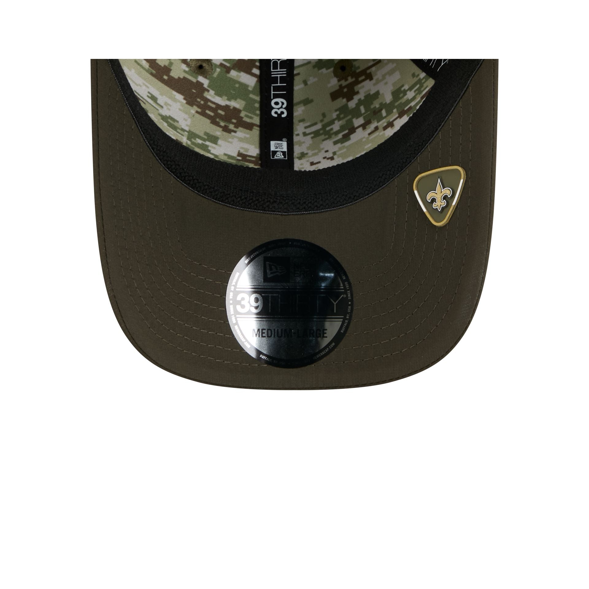 New Orleans Saints 2025 Salute to Service 39THIRTY Stretch Fit Hat - Image 7