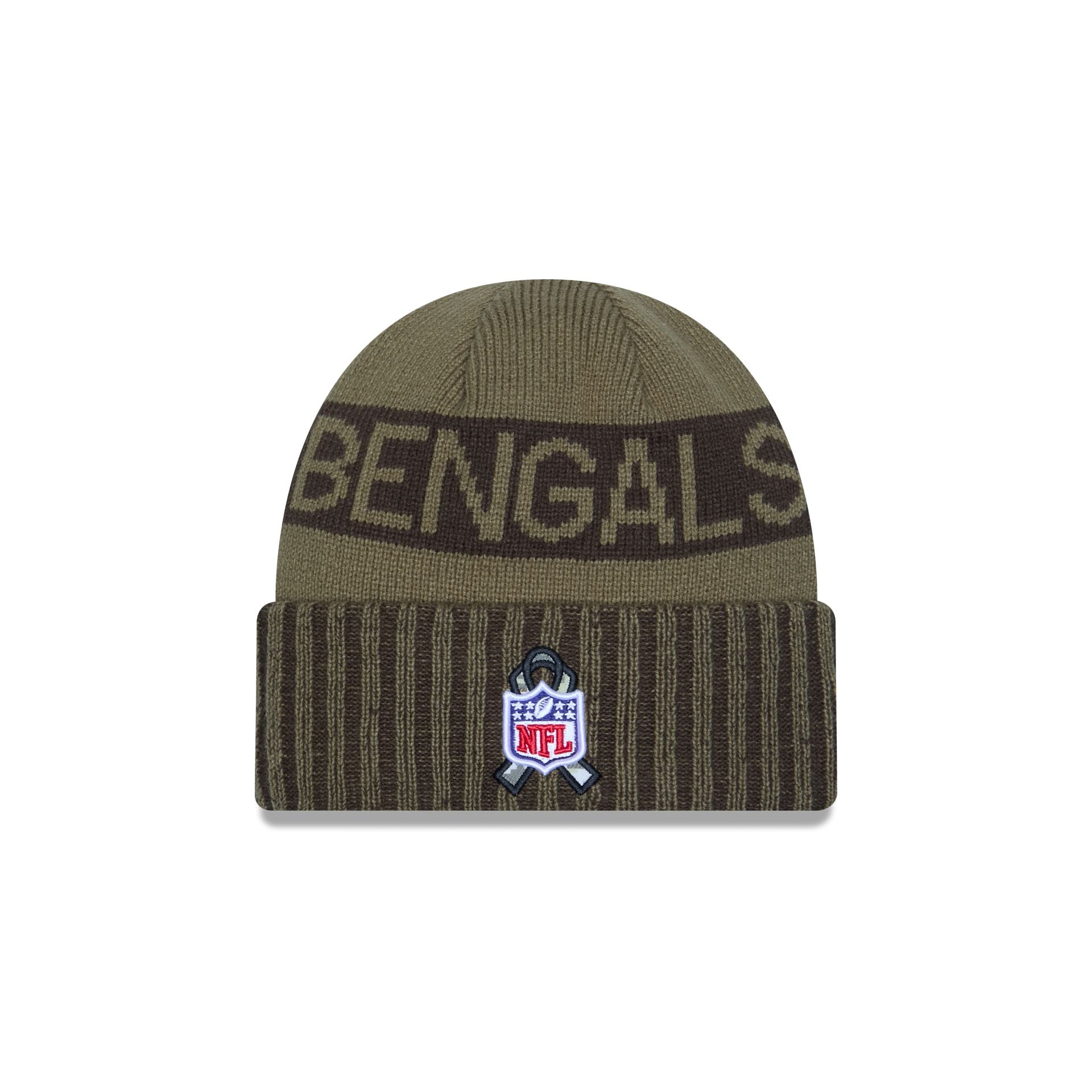Cincinnati Bengals 2025 Salute to Service Cuff Knit Hat - Image 4
